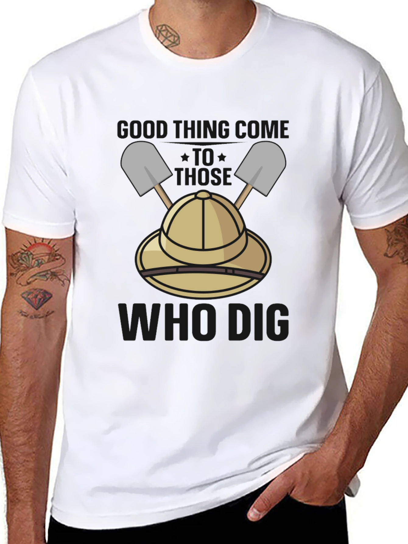 Funny Dig T-Shirt - Handsome Those Who Dig