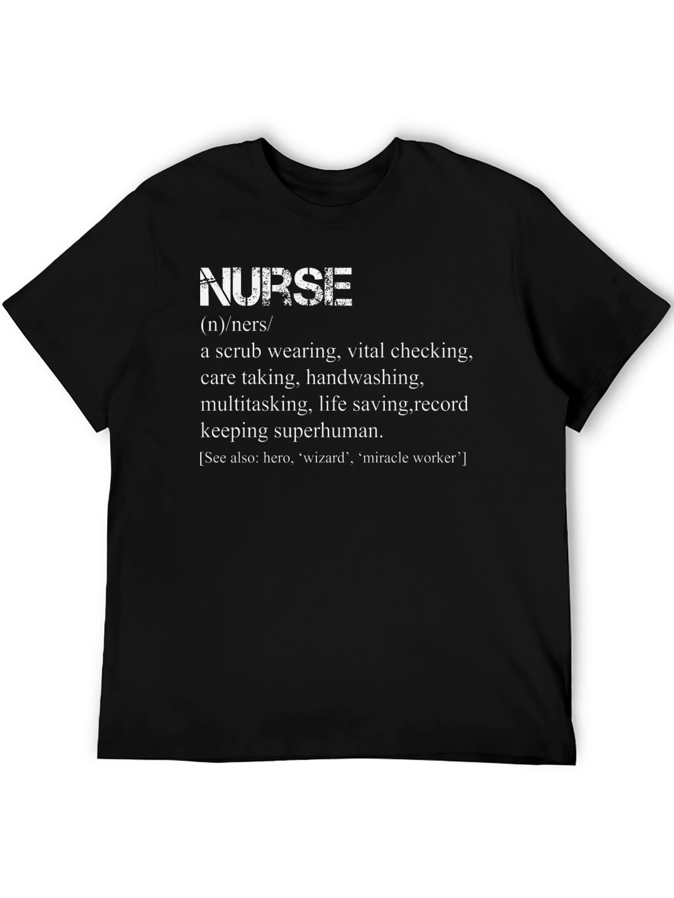 Nurse Definition Graphic Tee - Black