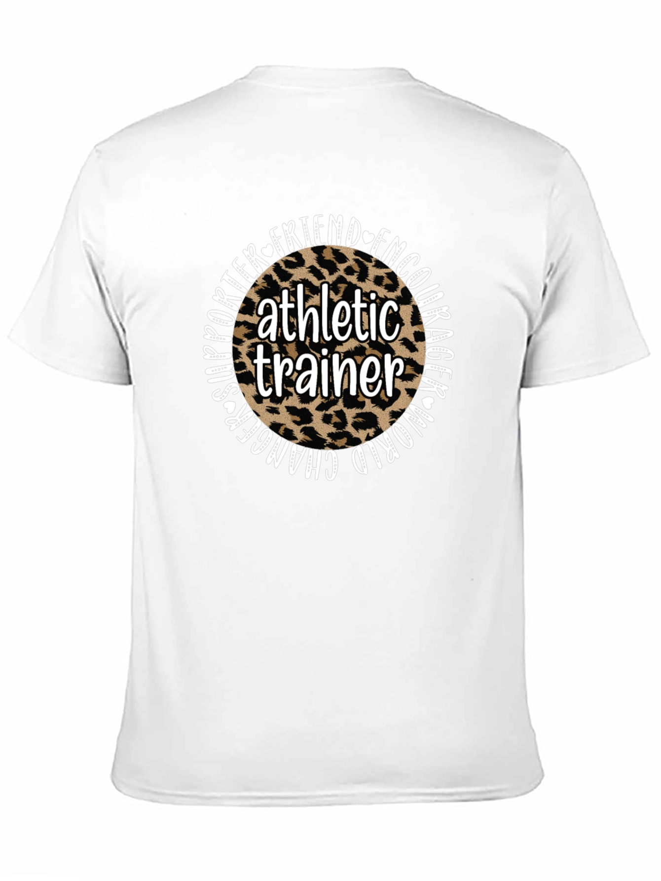 Athletic Trainer Leopard Print Graphic T-Shirt