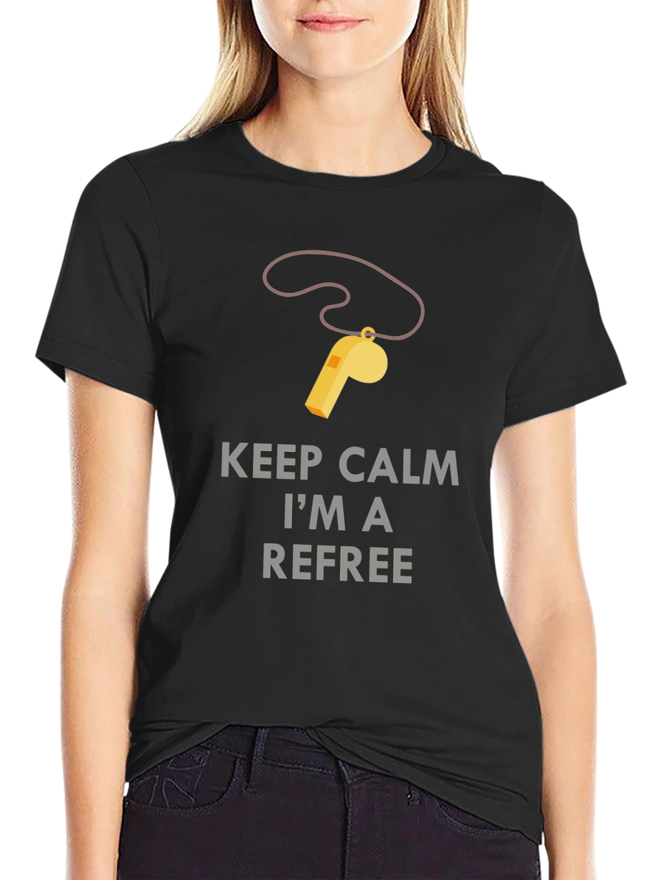 Keep Calm Referee T-Shirt - Funny Referee Apparel