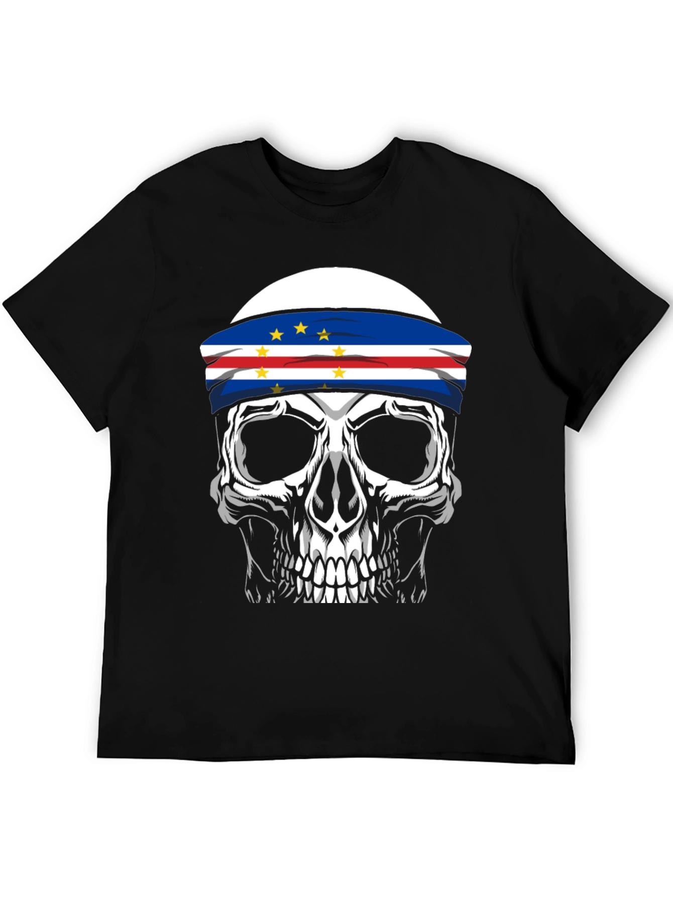 Skull Cape Verde Flag T-Shirt