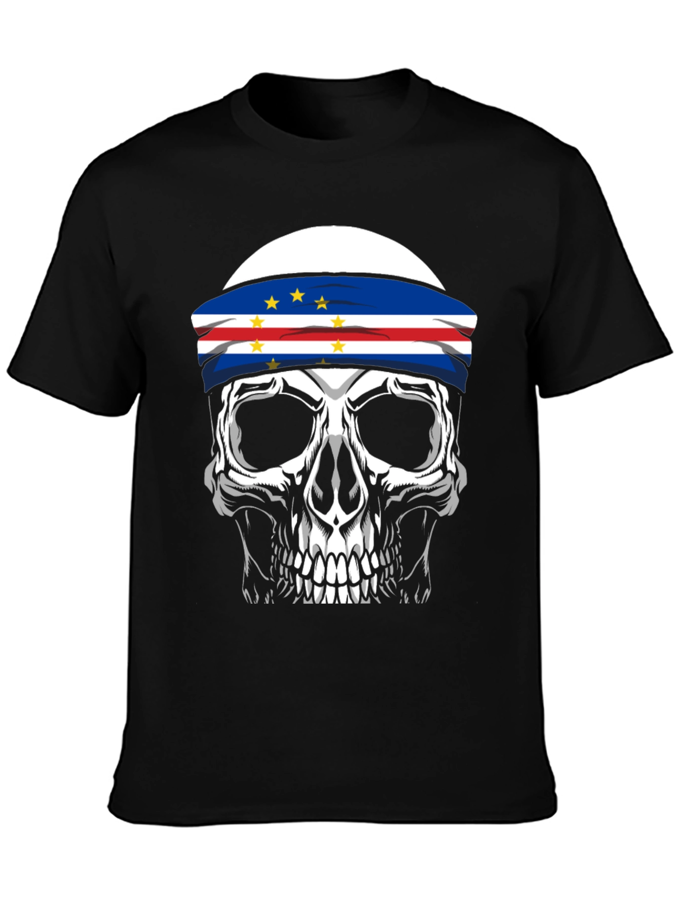 Skull Cape Verde Flag T-Shirt