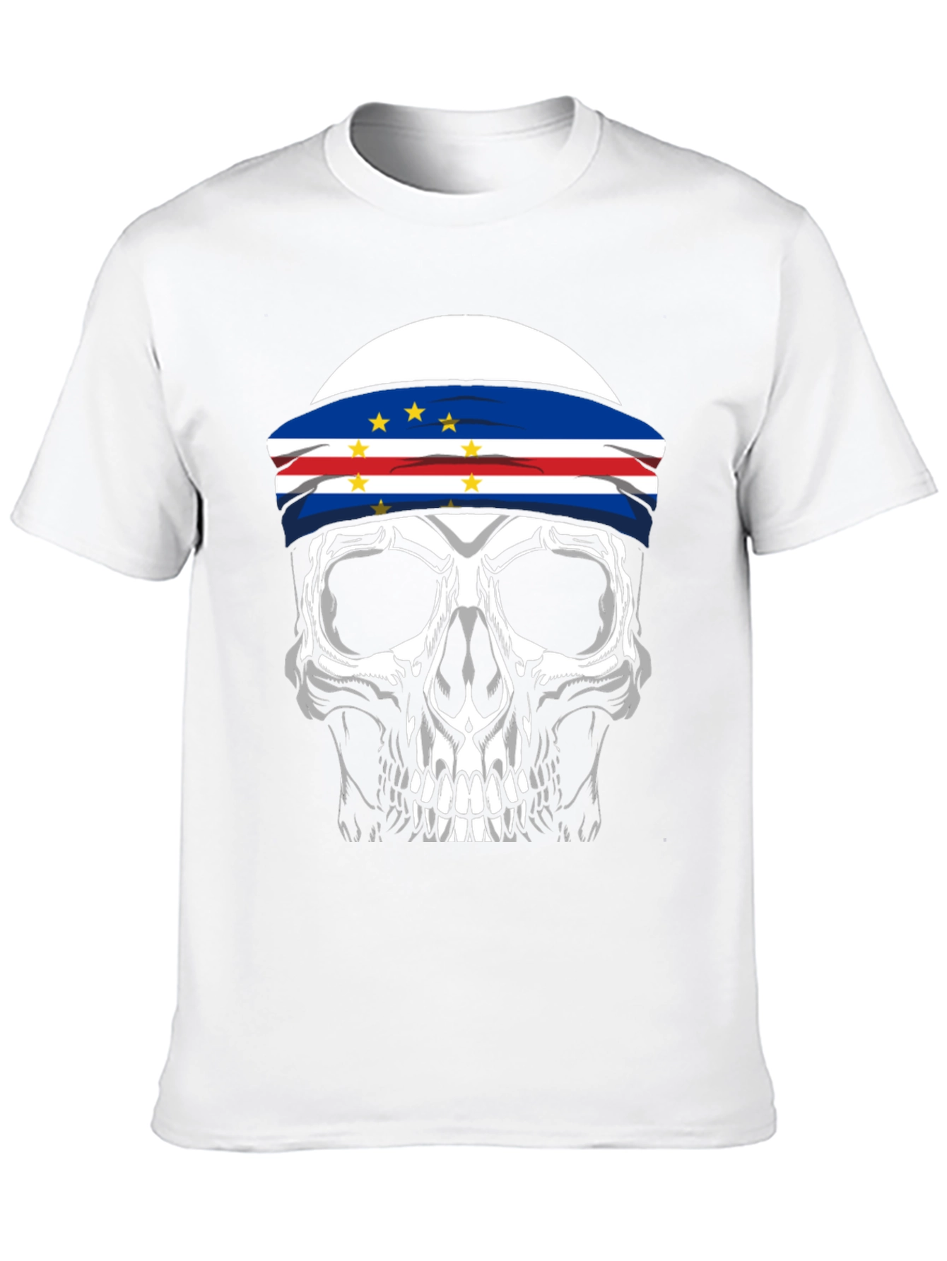 Skull Cape Verde Flag T-Shirt
