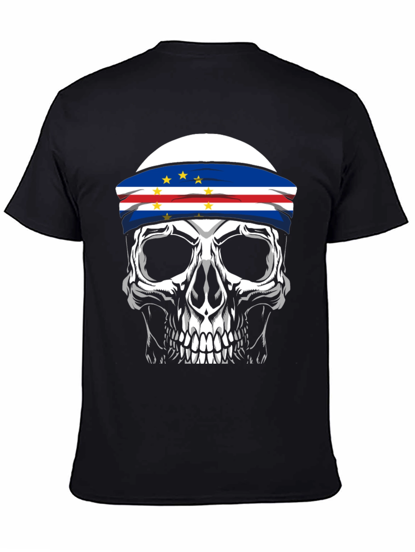 Skull Cape Verde Flag T-Shirt