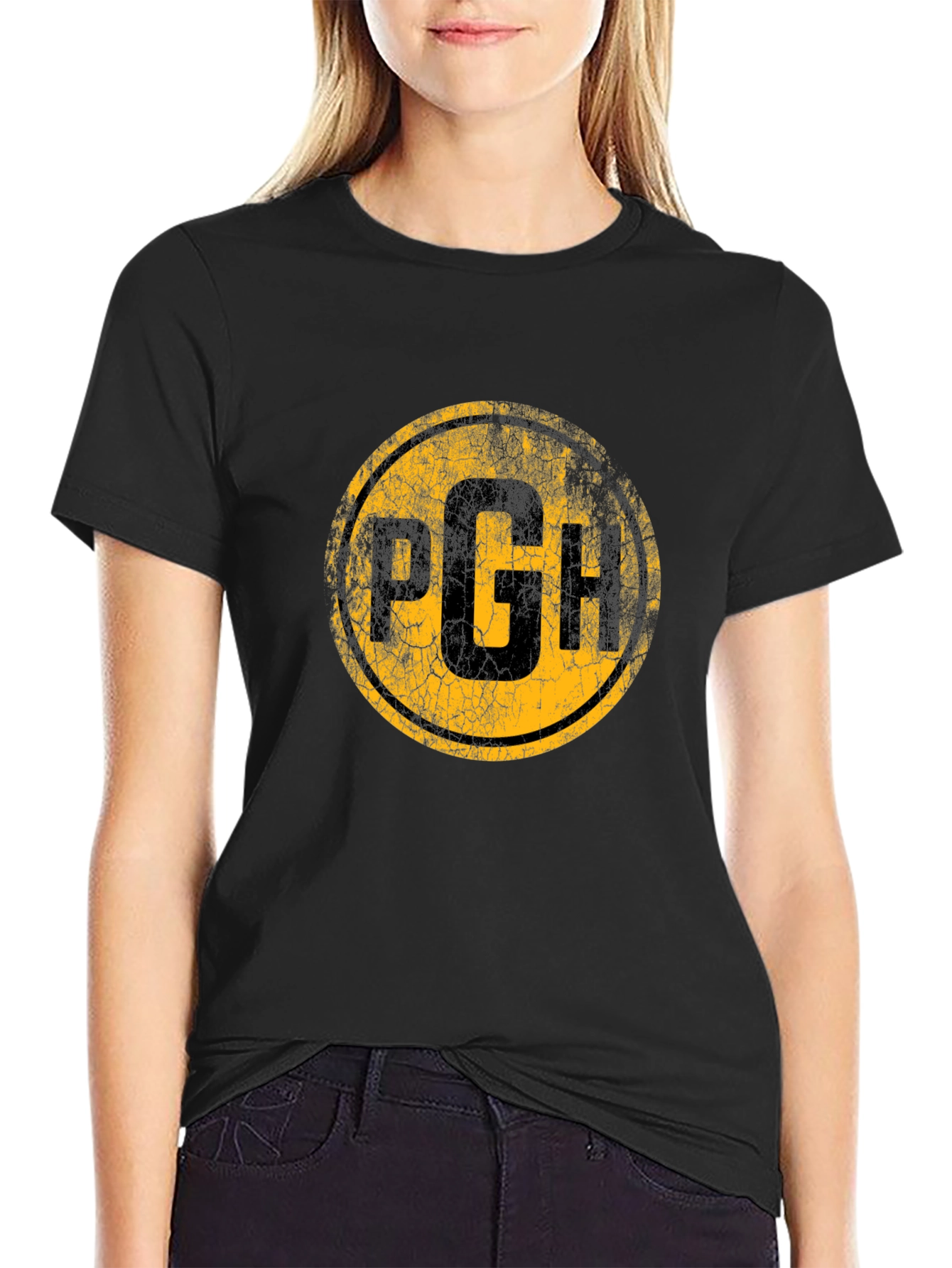 Pittsburgh PGH Distressed Graphic T-Shirt