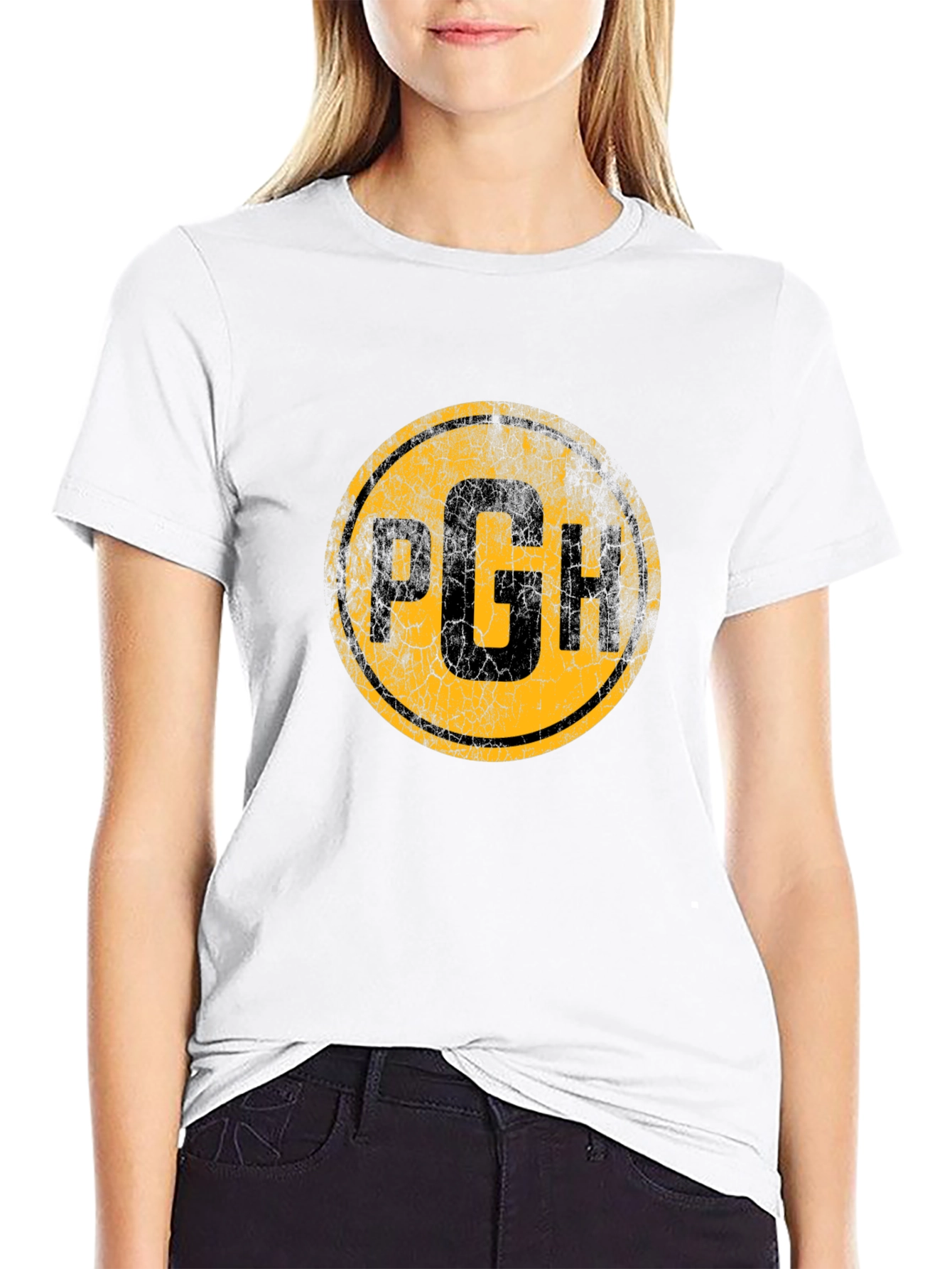 Pittsburgh PGH Distressed Graphic T-Shirt