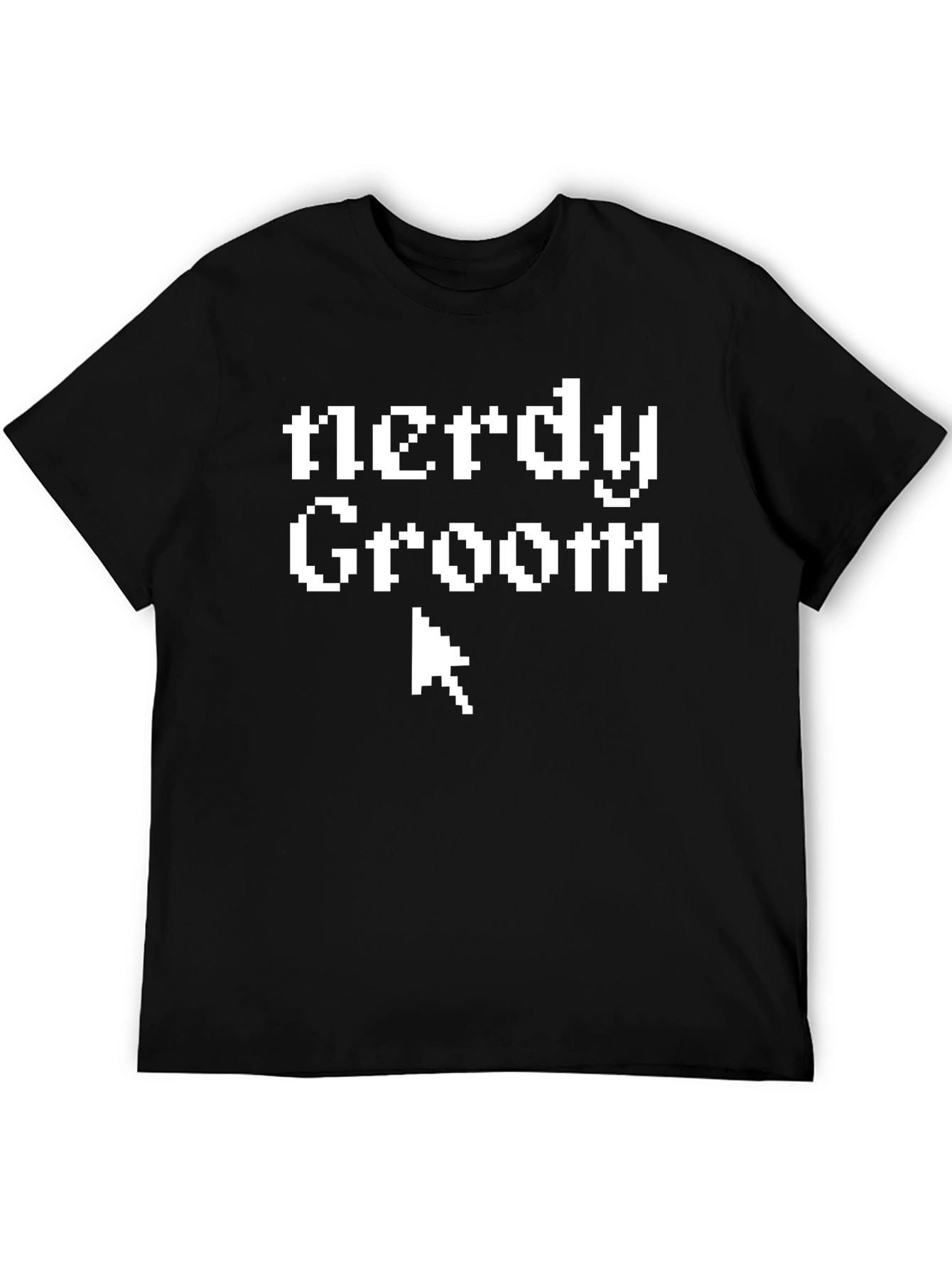 Nerdy Groom T-Shirt - Pixelated Wedding Tee