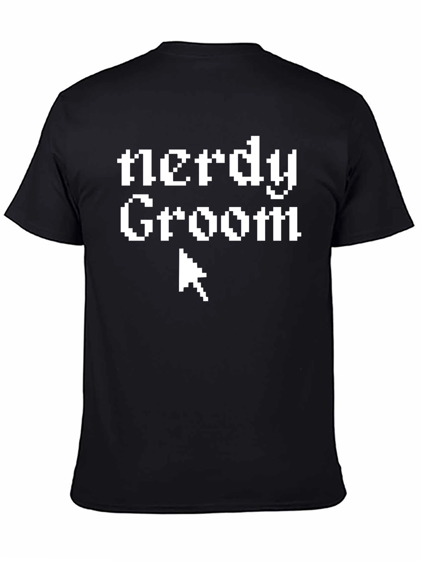 Nerdy Groom T-Shirt - Pixelated Wedding Tee