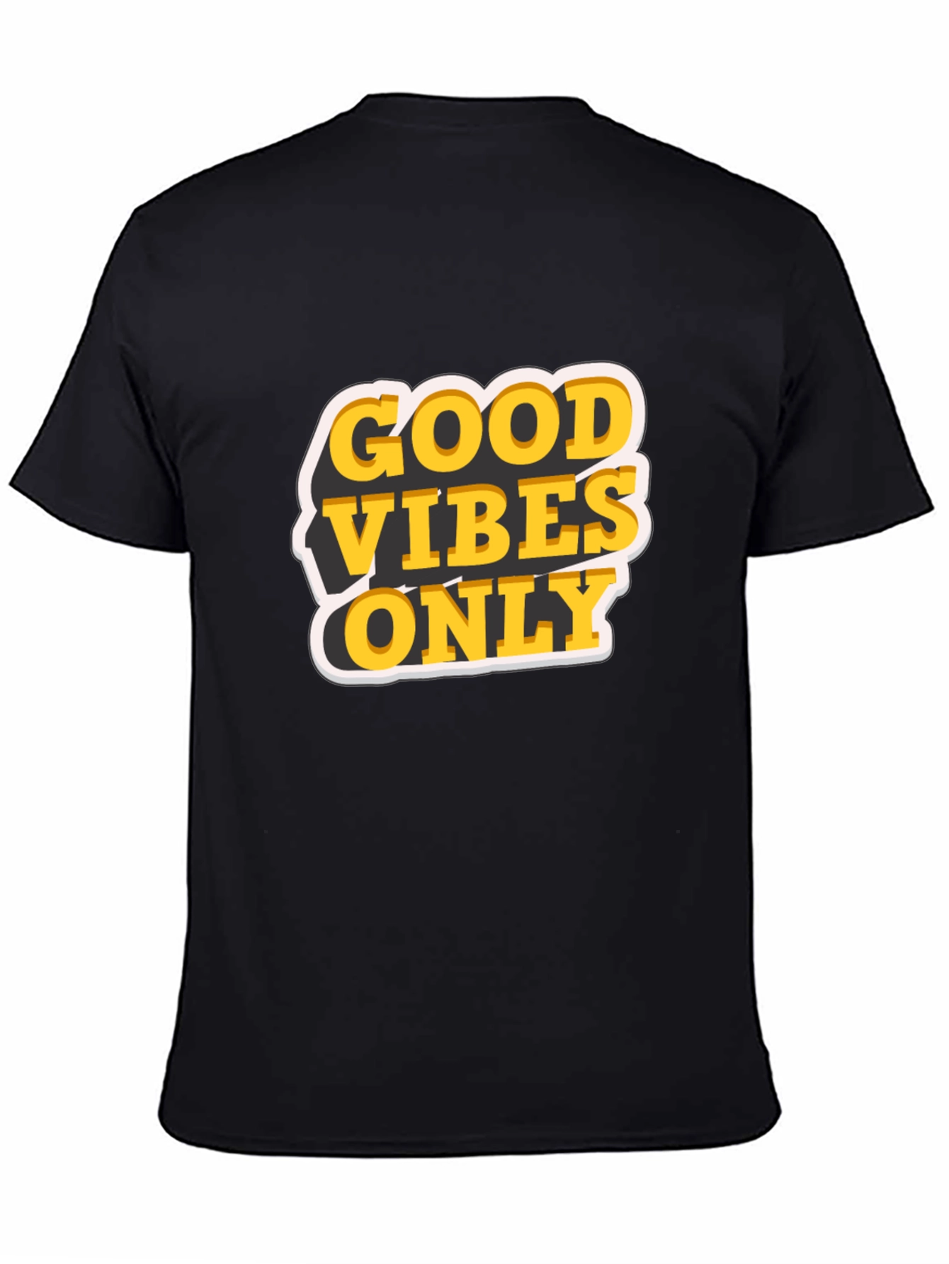 Good Vibes Only Graphic T-Shirt - Black