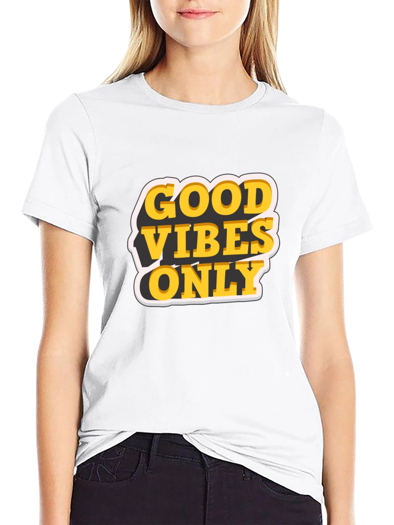 Good Vibes Only Graphic T-Shirt - Black