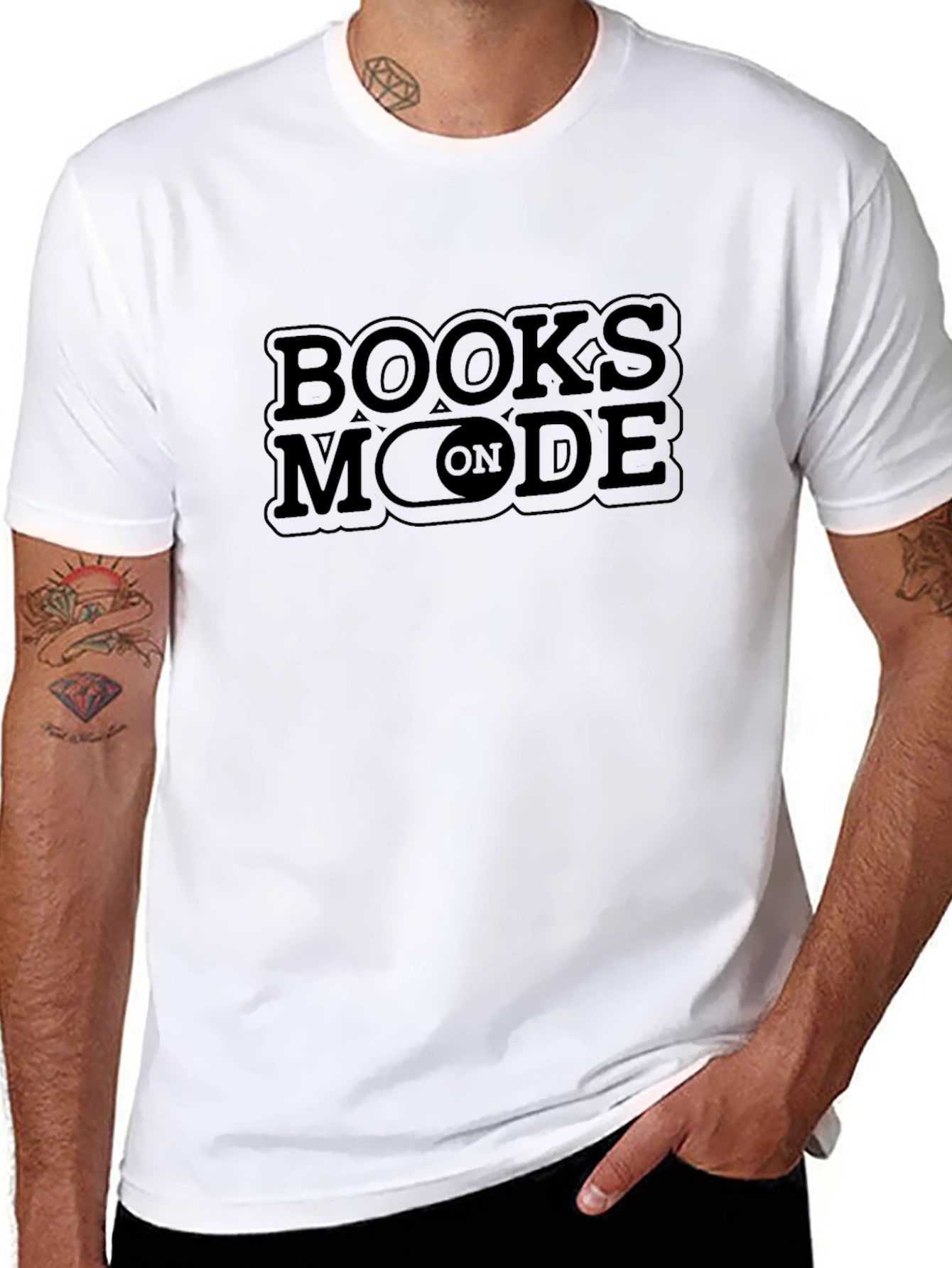 Books On Mode T-Shirt Black Novelty Tee