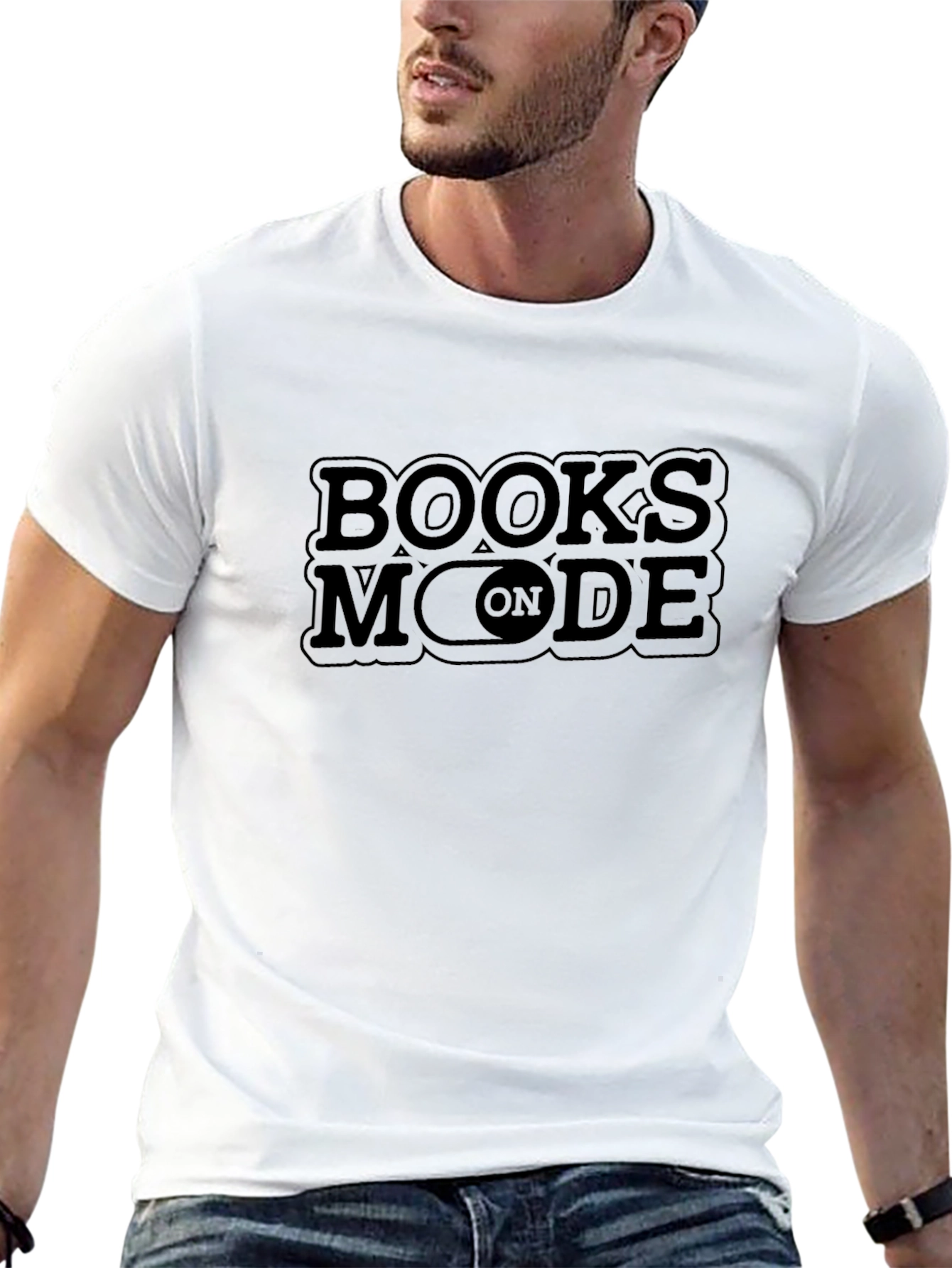 Books On Mode T-Shirt Black Novelty Tee