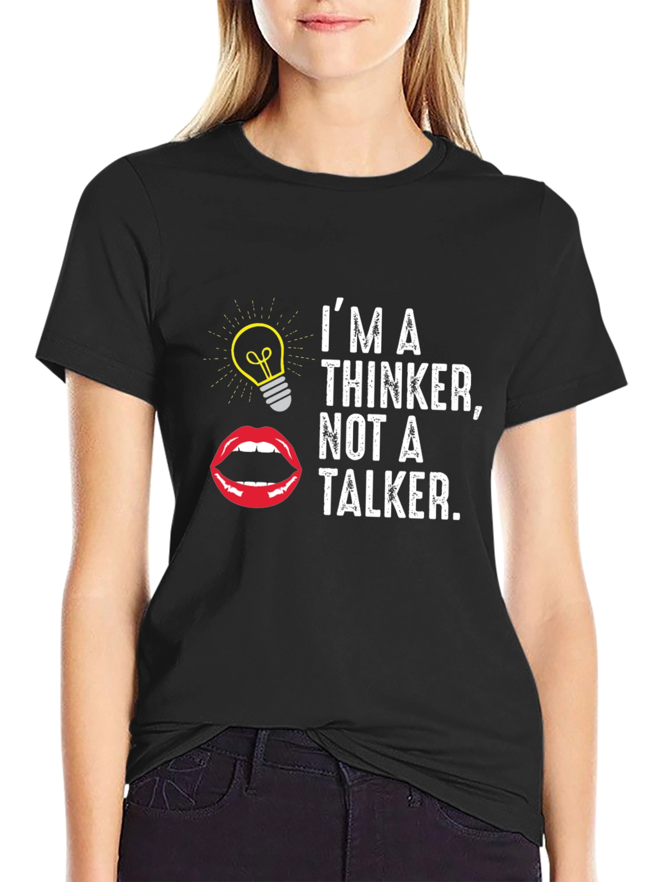 Thinker T-Shirt:  Im A Thinker Not A Talker