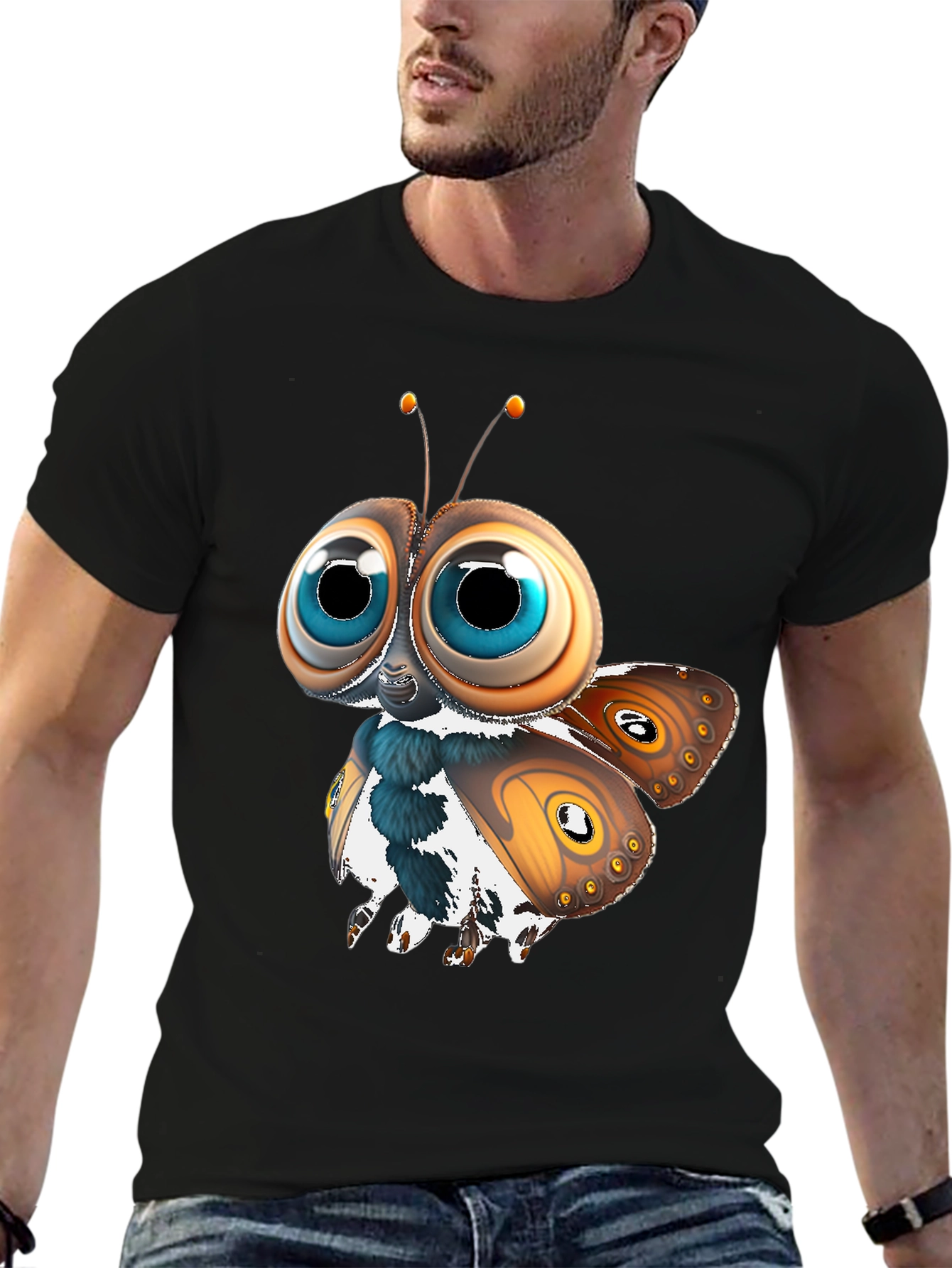 Cartoon Butterfly Graphic Tee