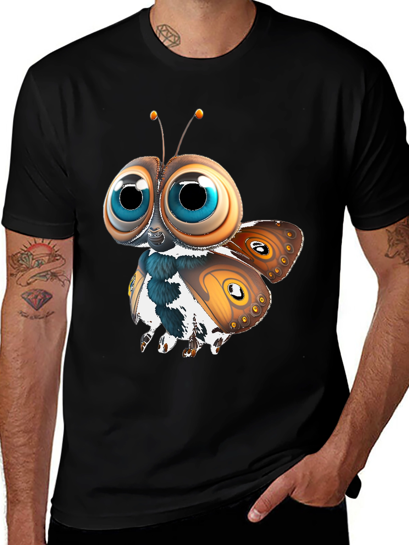 Cartoon Butterfly Graphic Tee