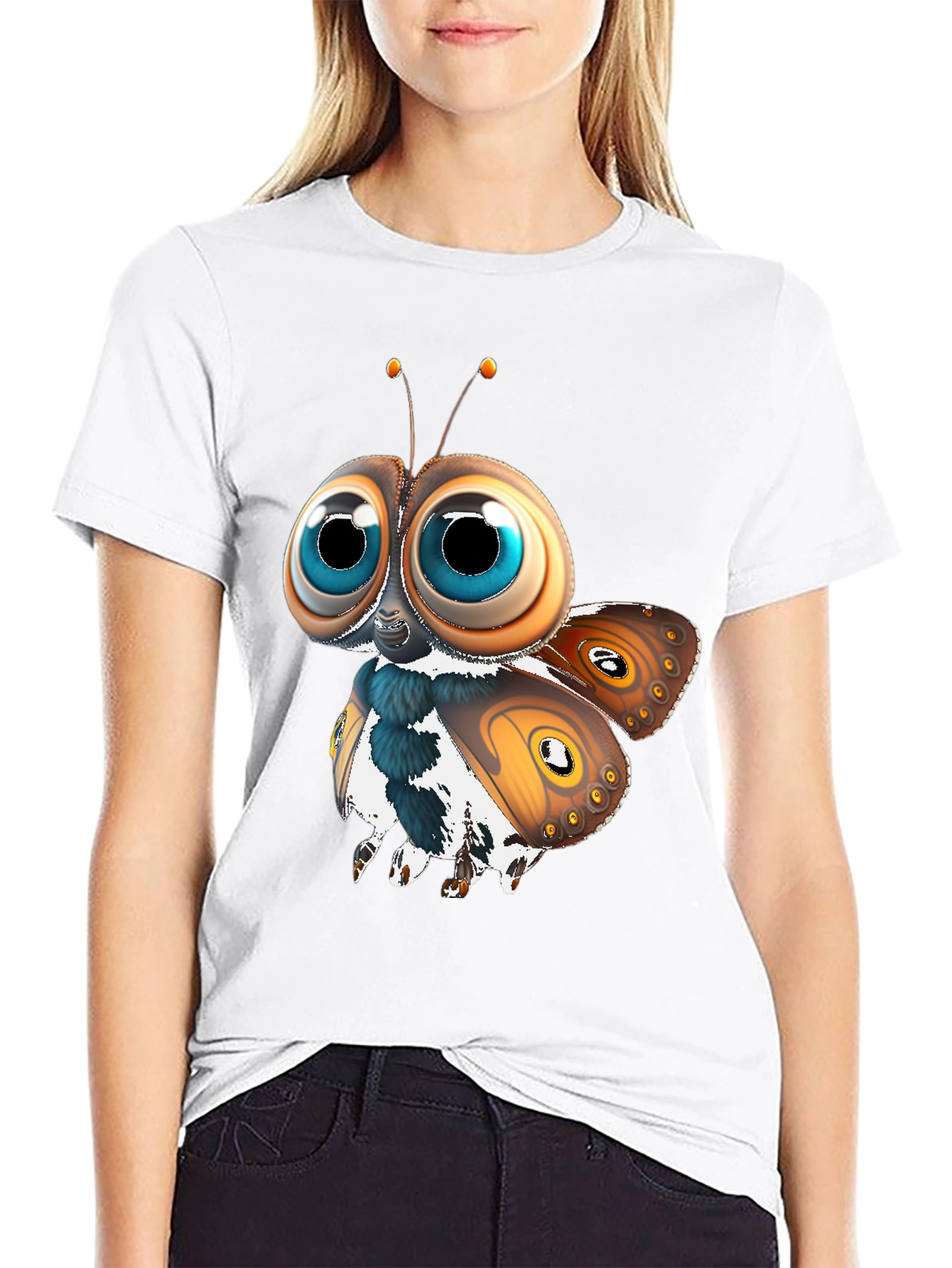Cartoon Butterfly Graphic Tee