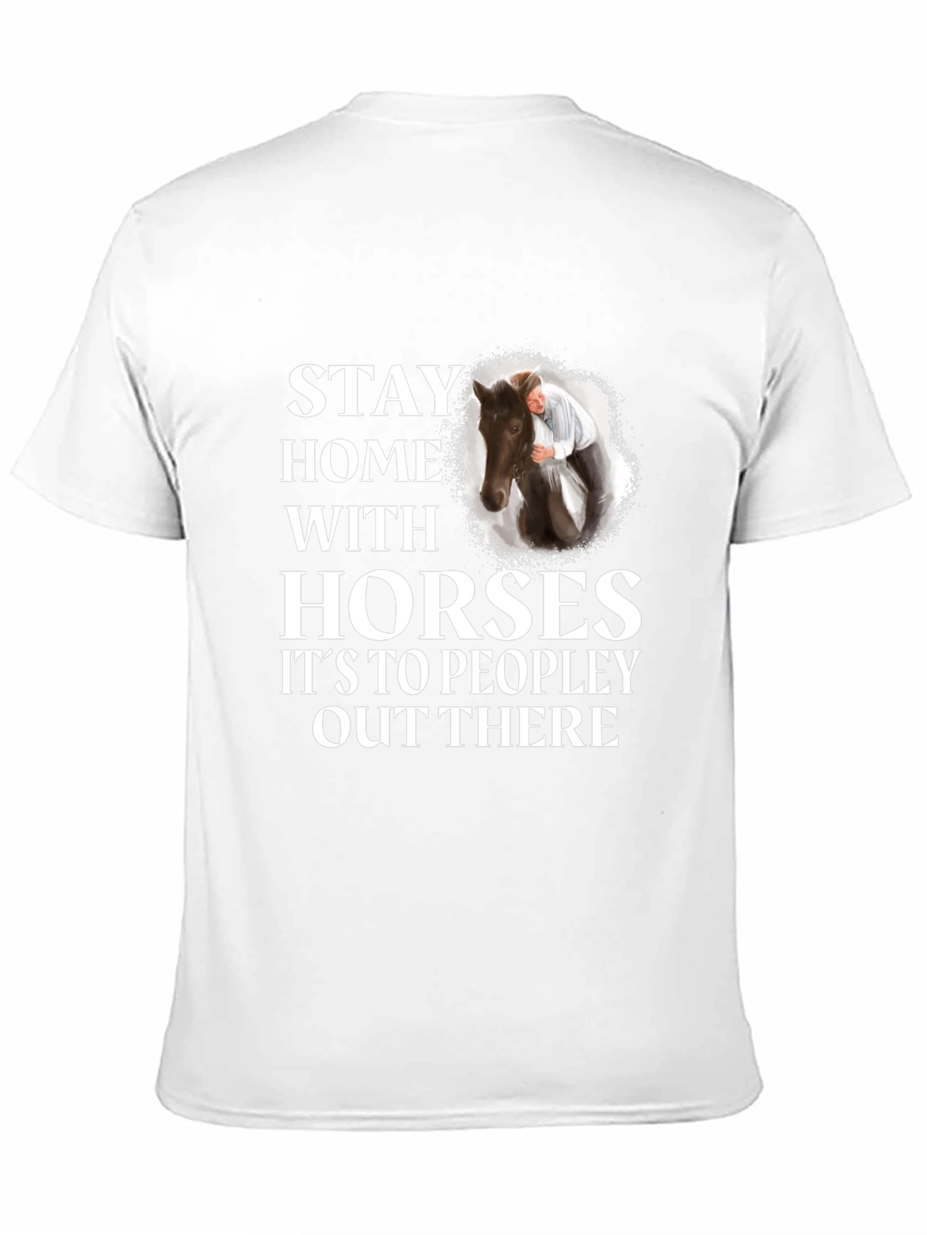 Stay Home With Horses Graphic Tee