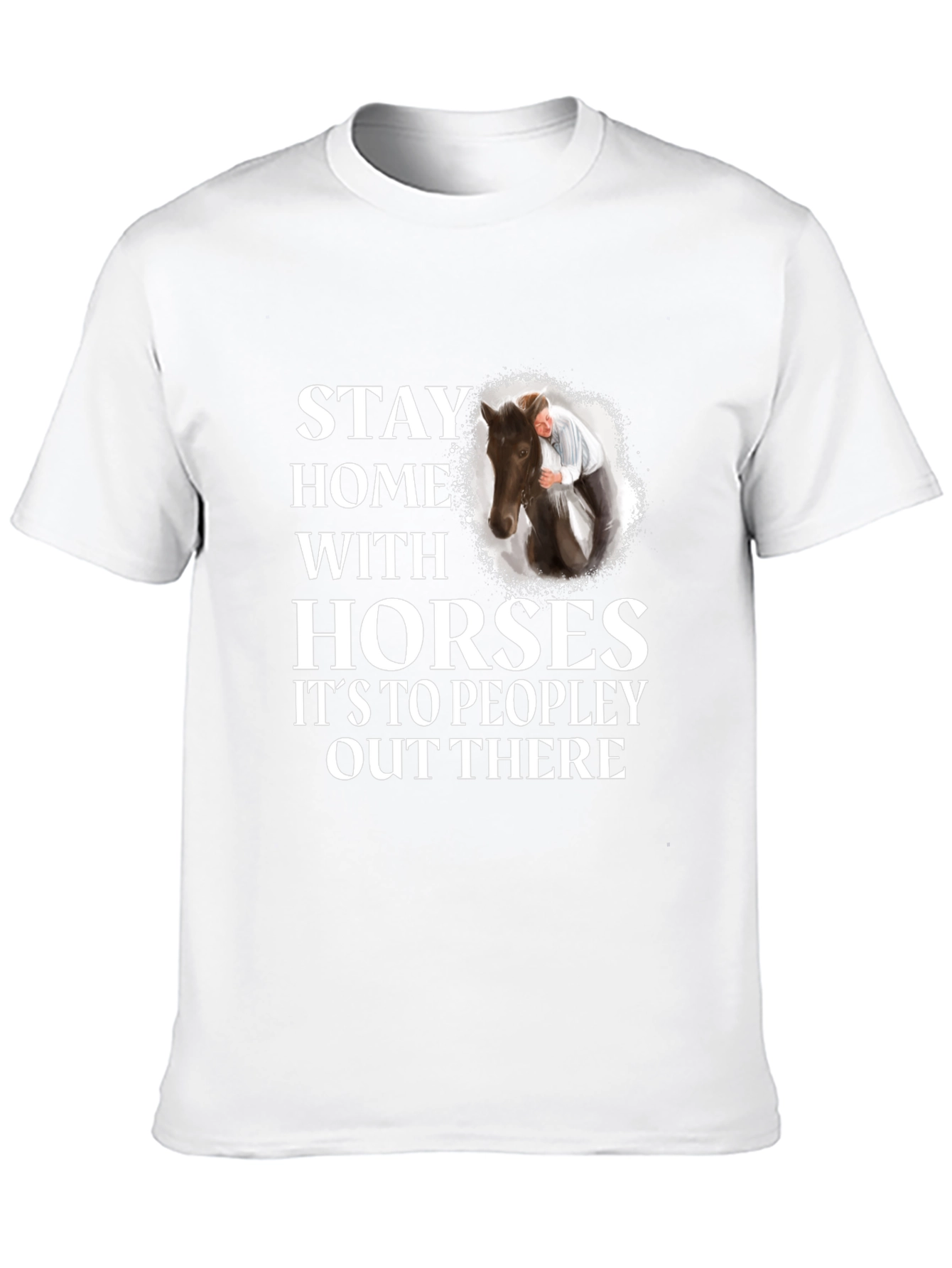 Stay Home With Horses Graphic Tee