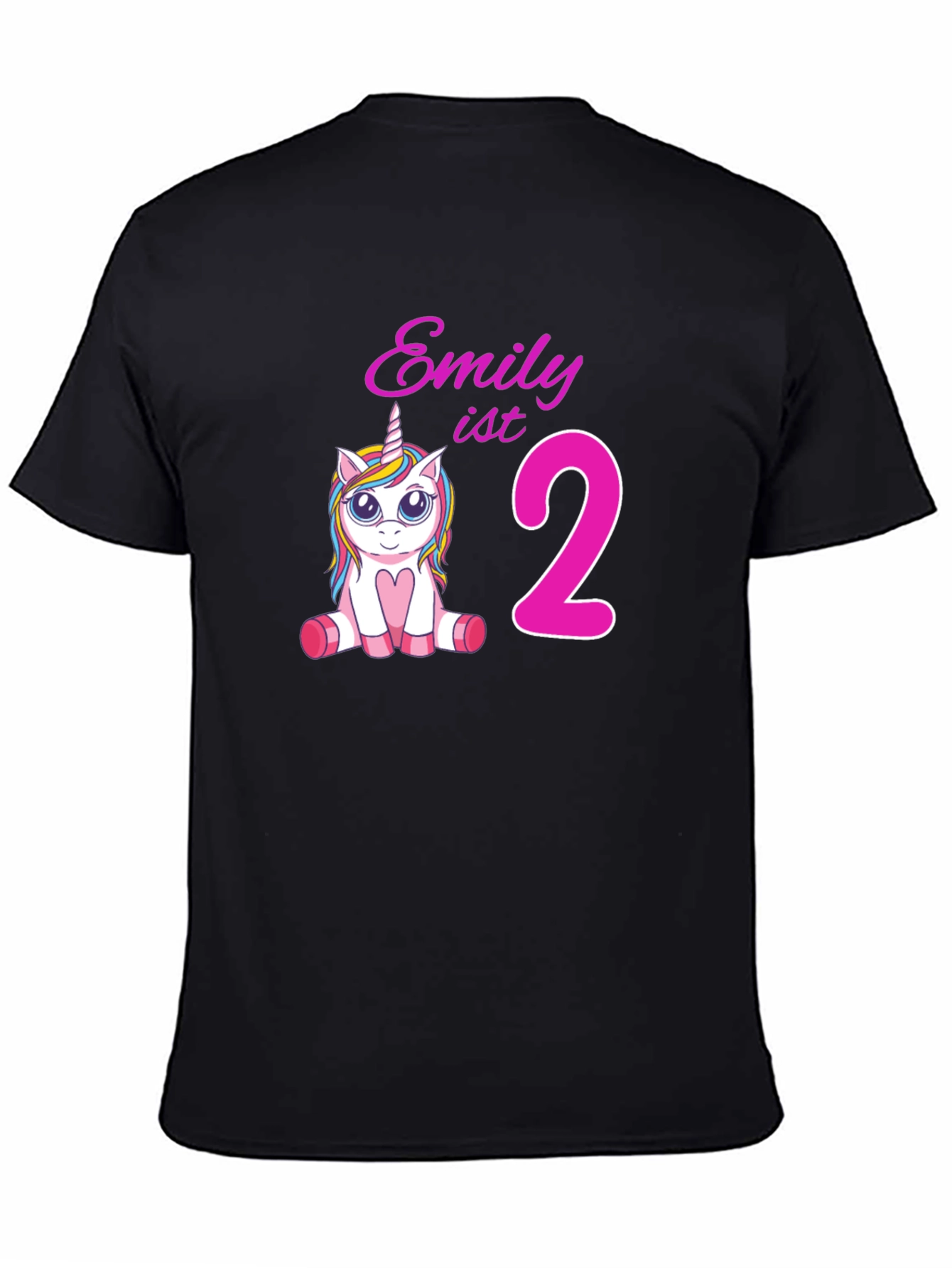 Emily 2nd Birthday Unicorn T-Shirt