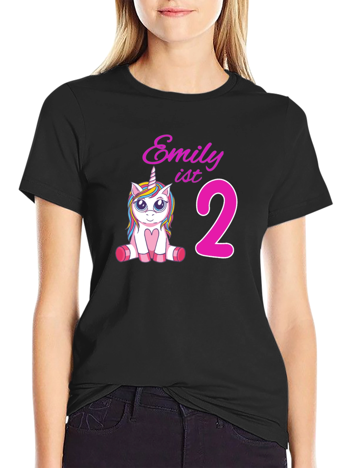 Emily 2nd Birthday Unicorn T-Shirt