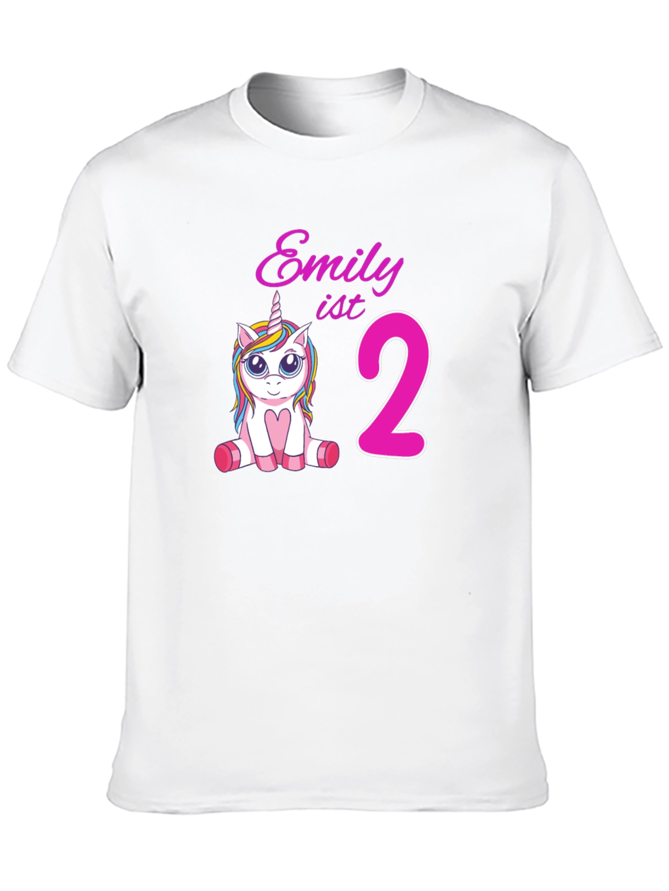 Emily 2nd Birthday Unicorn T-Shirt