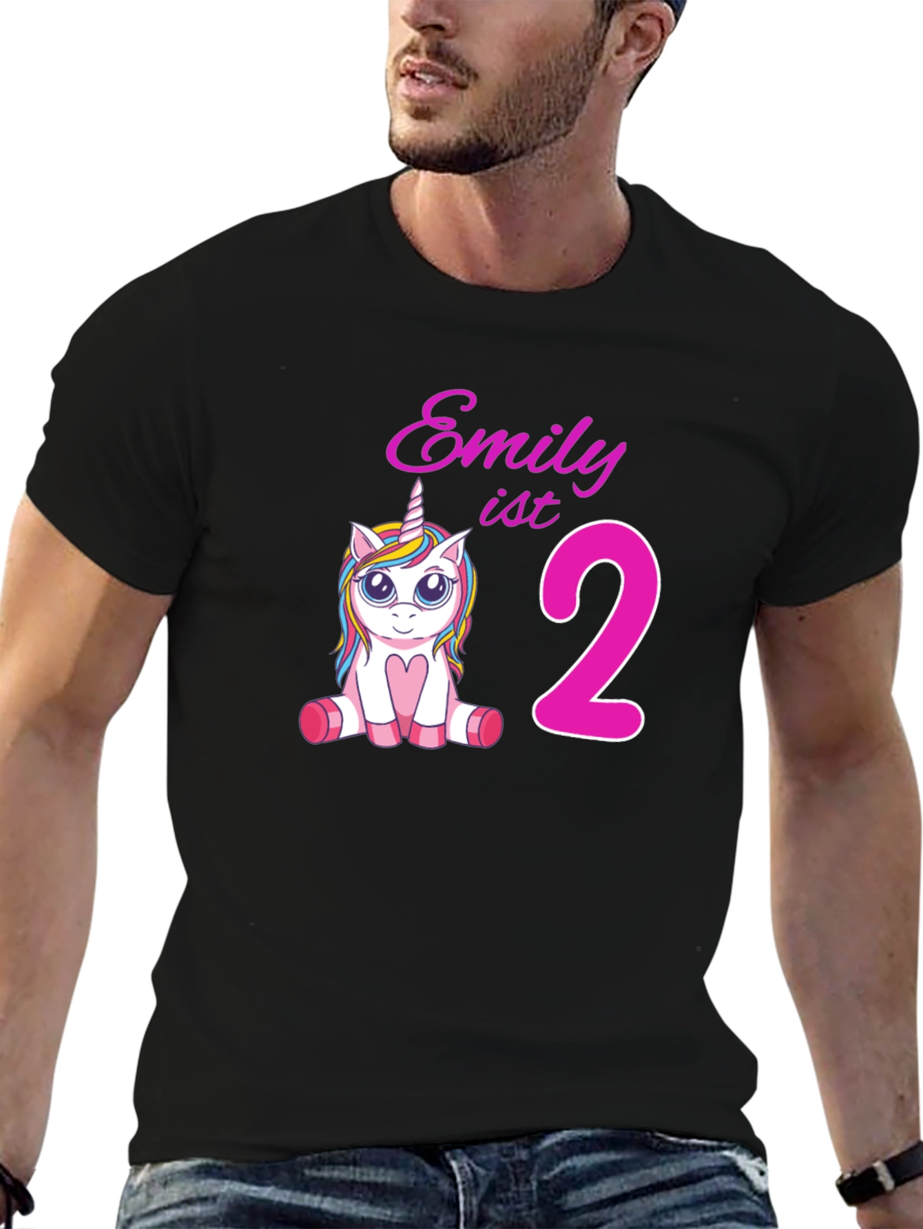 Emily 2nd Birthday Unicorn T-Shirt