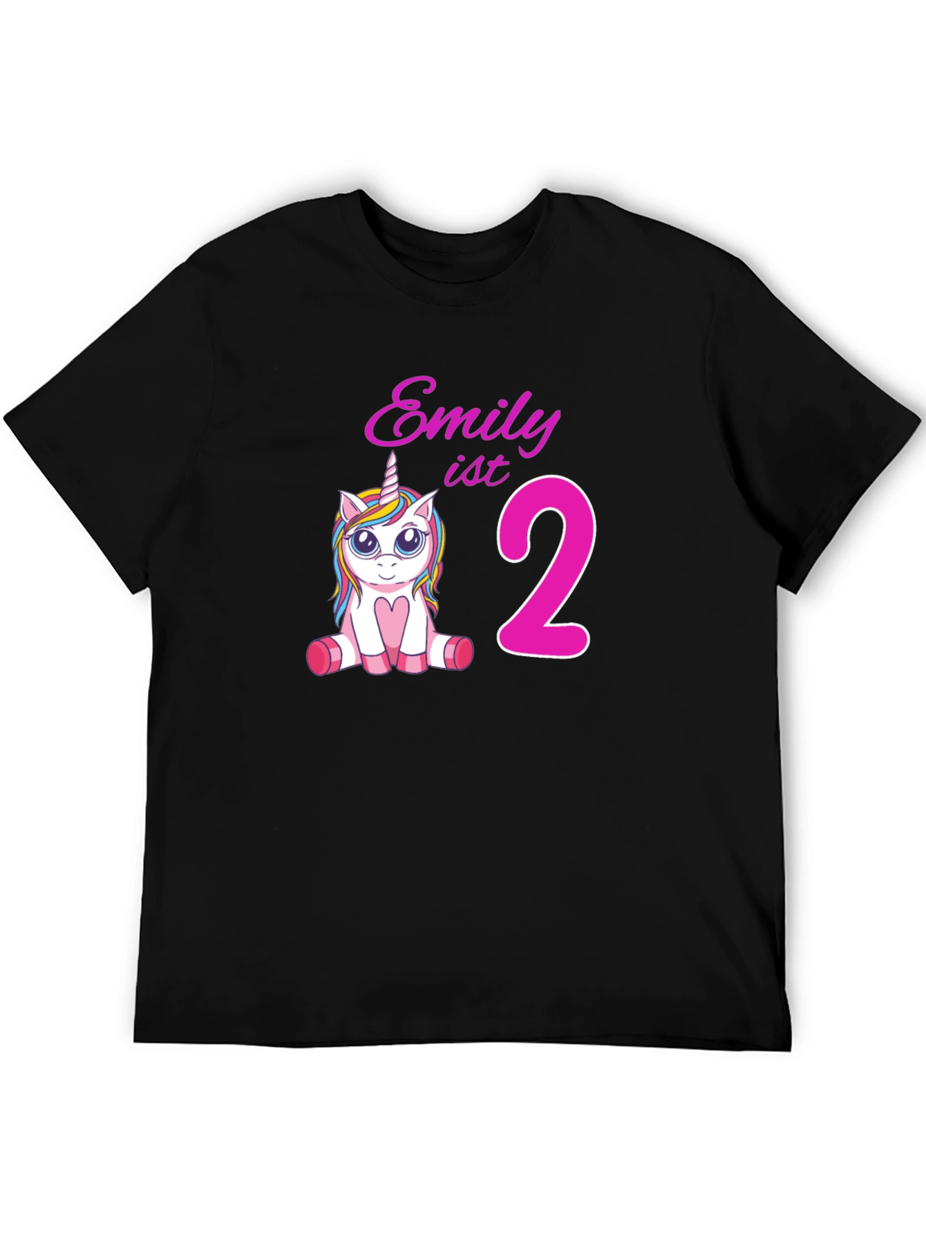 Emily 2nd Birthday Unicorn T-Shirt