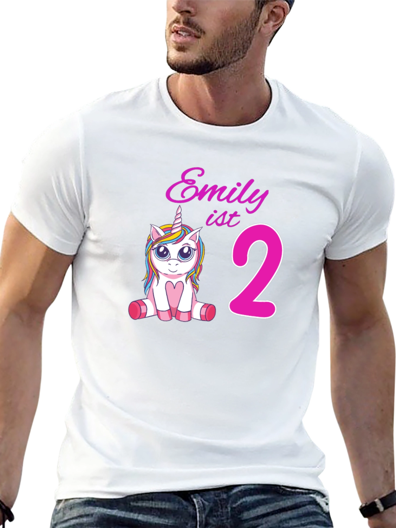 Emily 2nd Birthday Unicorn T-Shirt