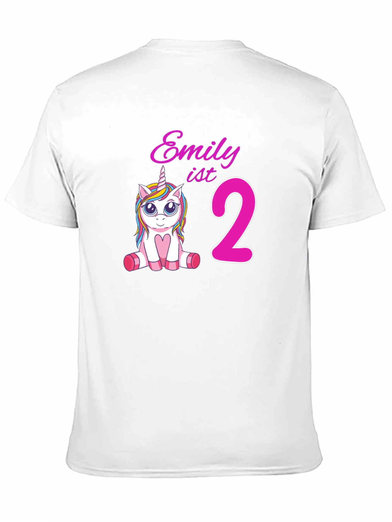 Emily 2nd Birthday Unicorn T-Shirt