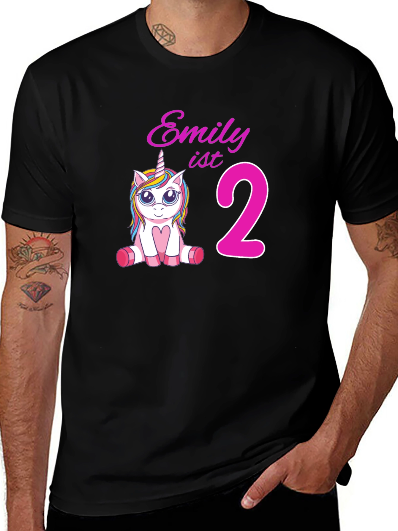 Emily 2nd Birthday Unicorn T-Shirt