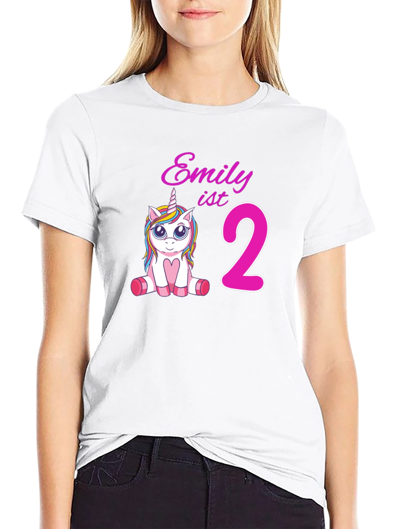 Emily 2nd Birthday Unicorn T-Shirt