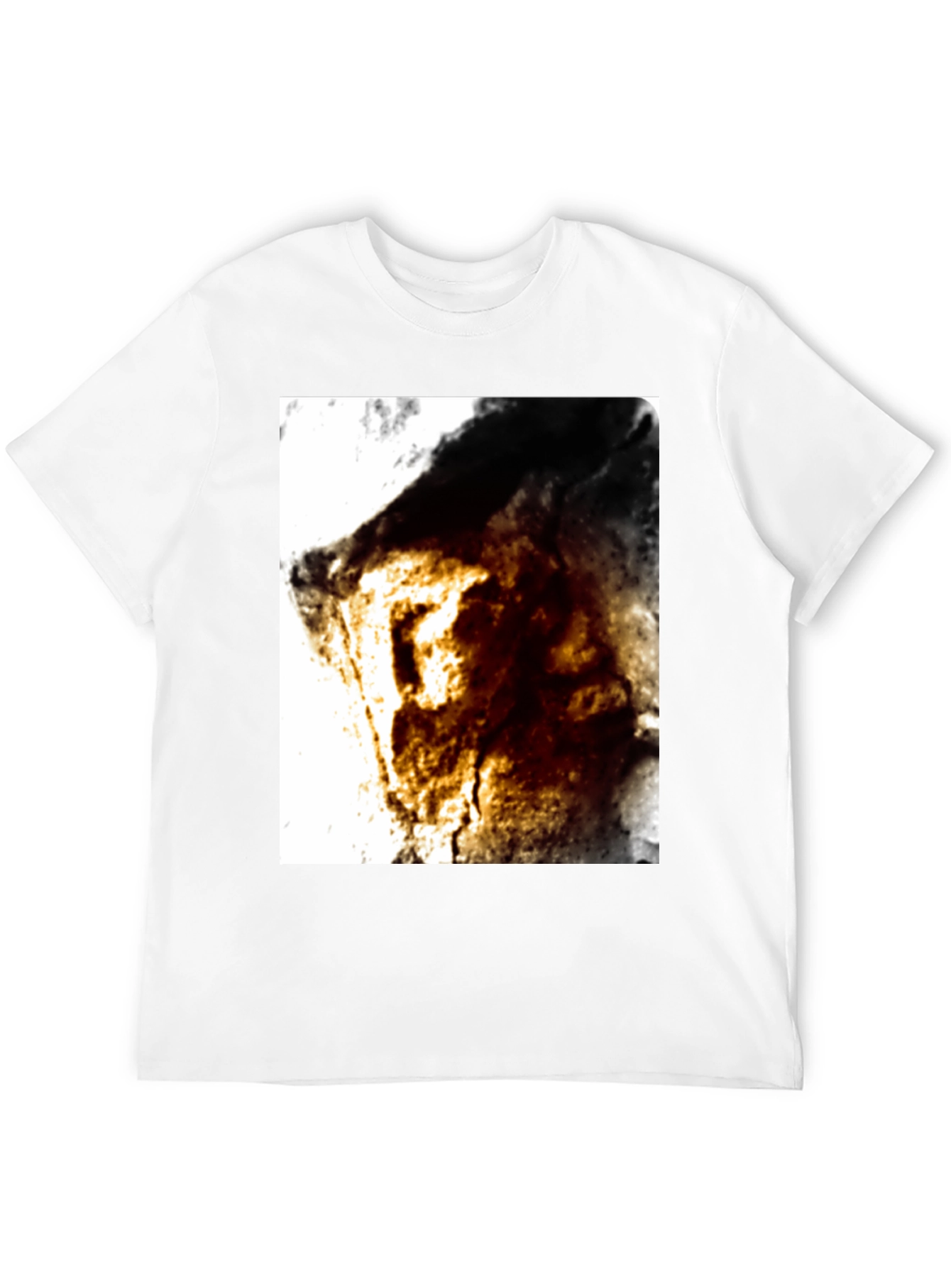 Abstract Graphic Tee - Black Cotton Blend