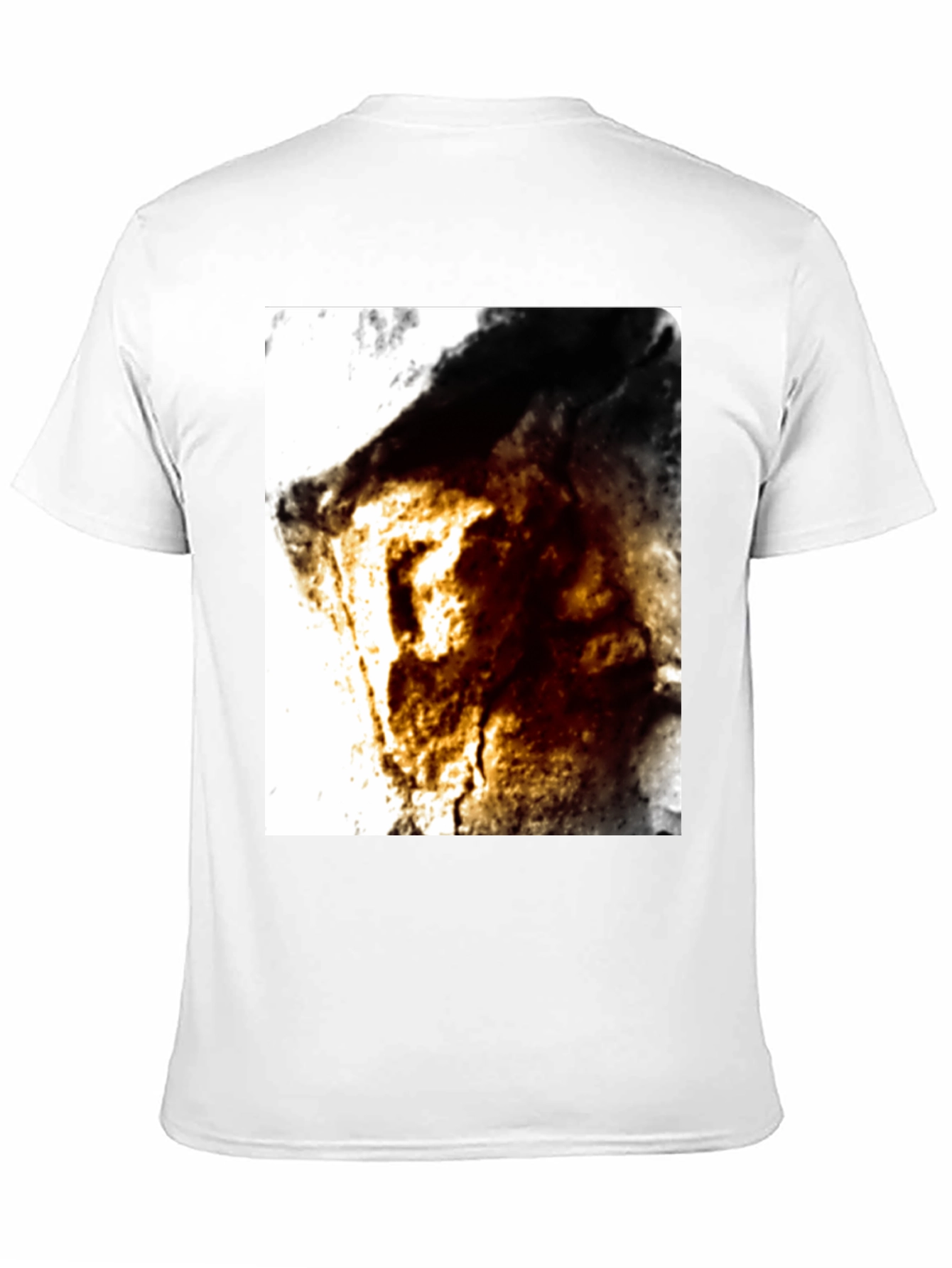 Abstract Graphic Tee - Black Cotton Blend