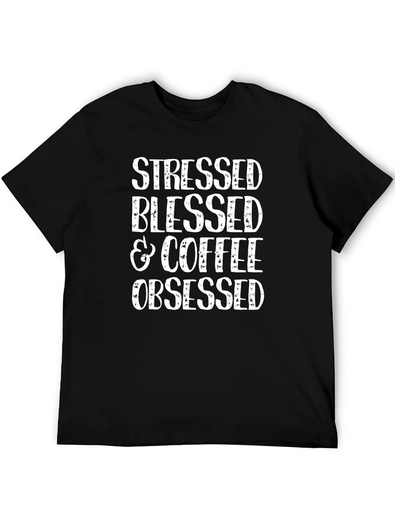 Stressed Blessed & Coffee Obsessed Graphic Tee