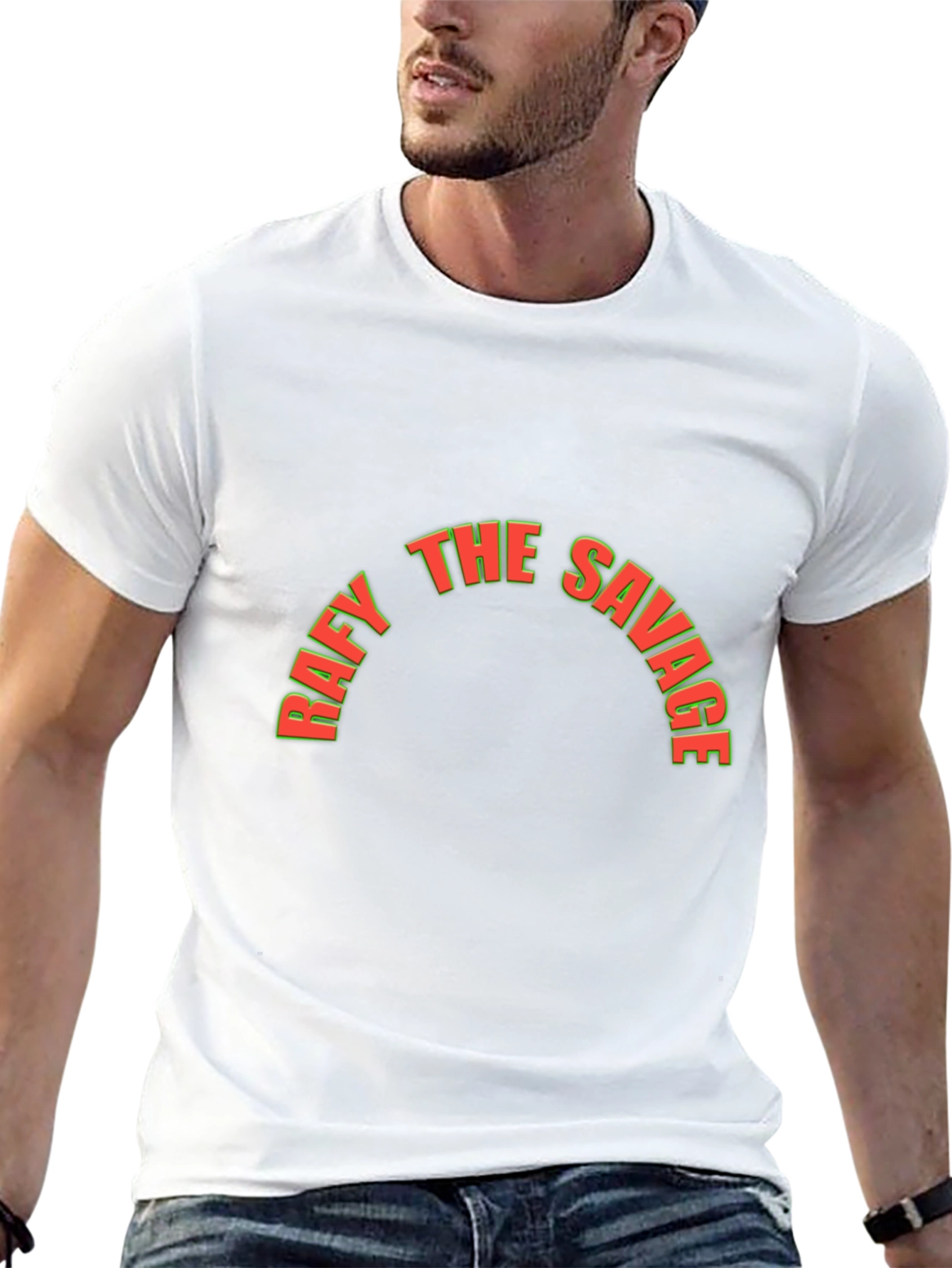 Raffy The Savage Graphic Tee - Mens Black T-Shirt