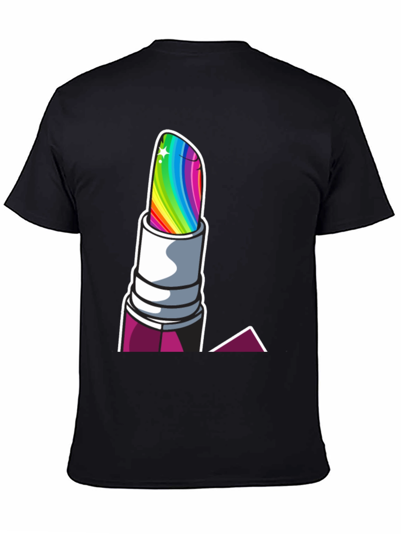 Rainbow Lipstick Graphic Tee - Pride Fashion