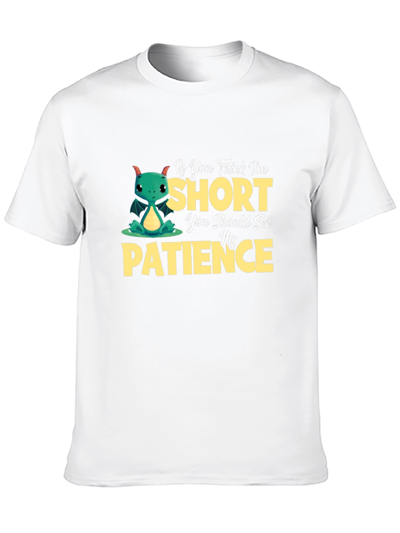 Short Patience Dragon Graphic T-Shirt
