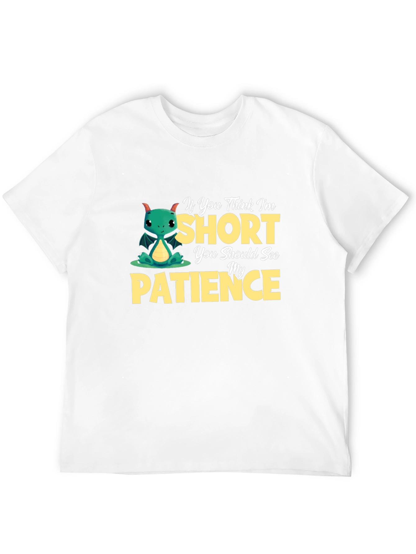 Short Patience Dragon Graphic T-Shirt