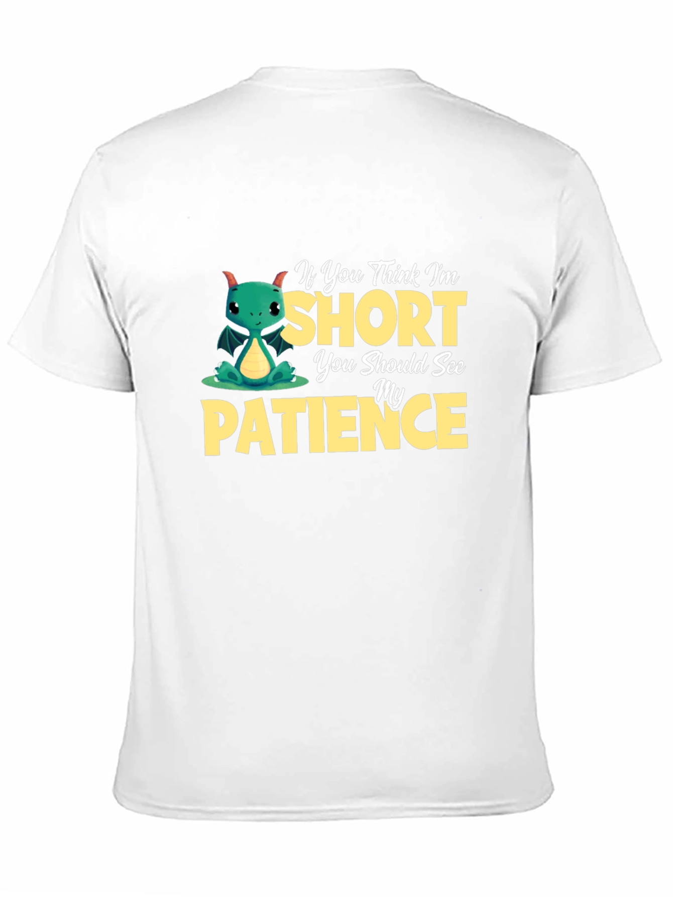 Short Patience Dragon Graphic T-Shirt