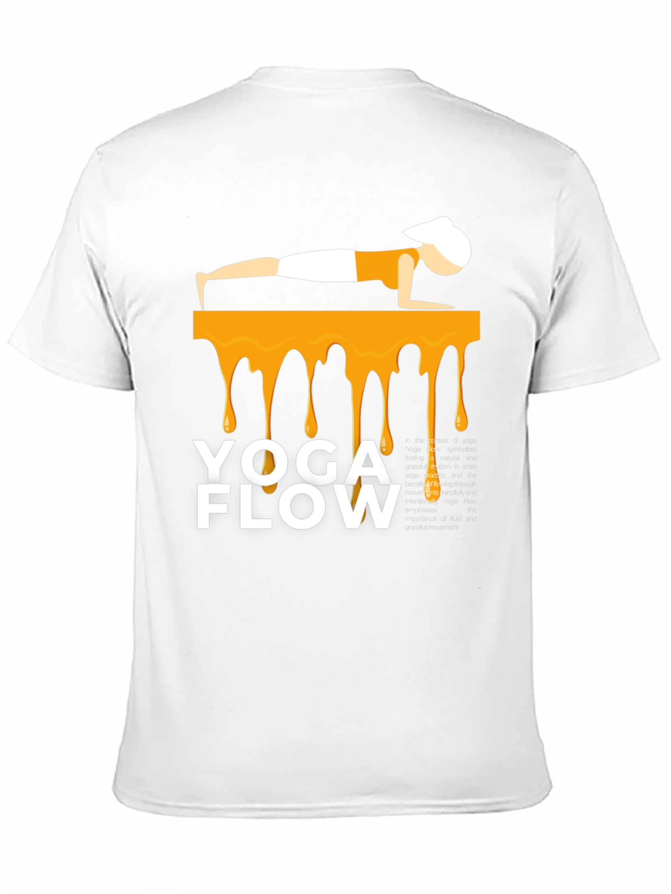 Yoga Flow Graphic Tee - Black Cotton Blend