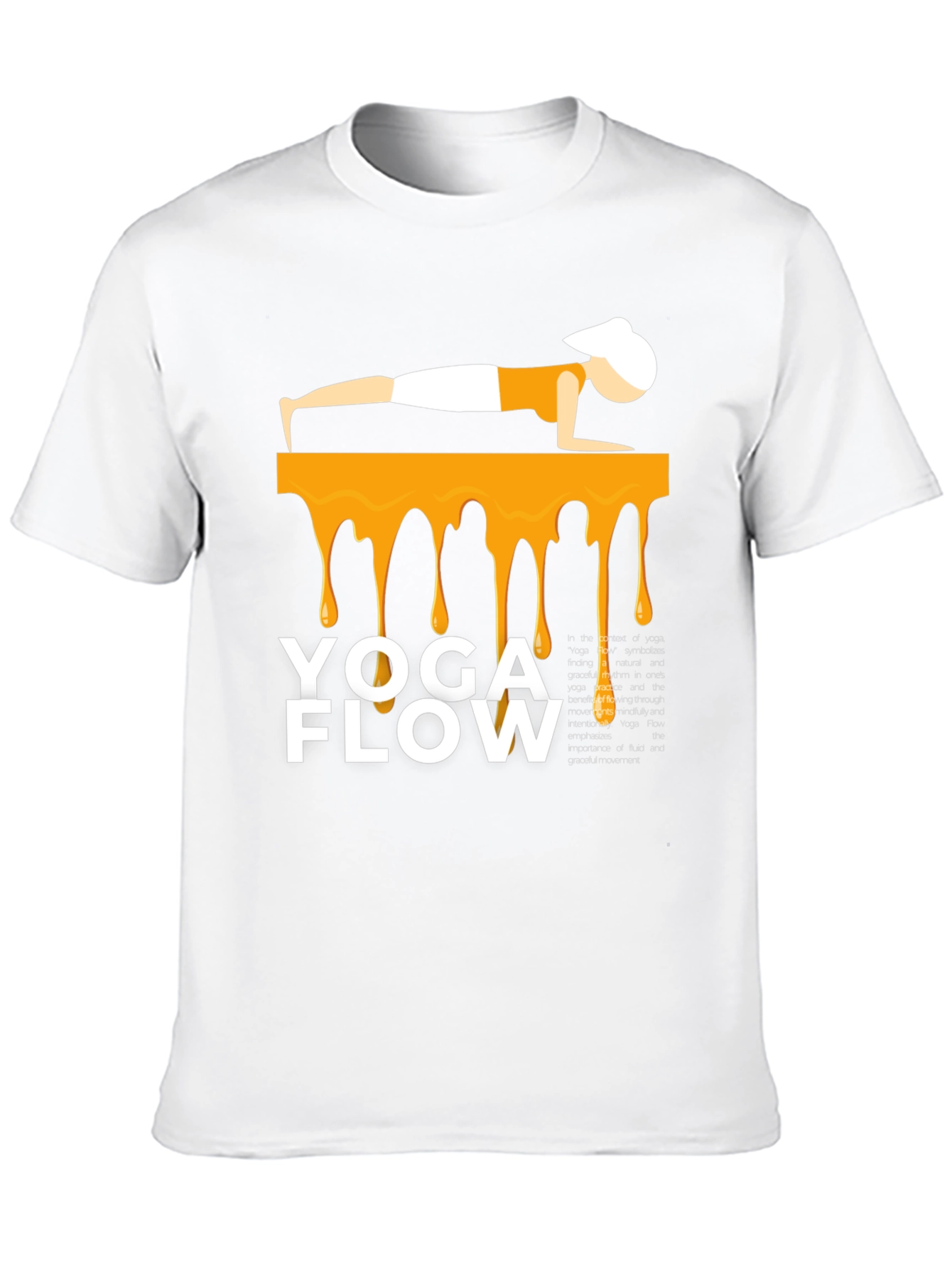 Yoga Flow Graphic Tee - Black Cotton Blend