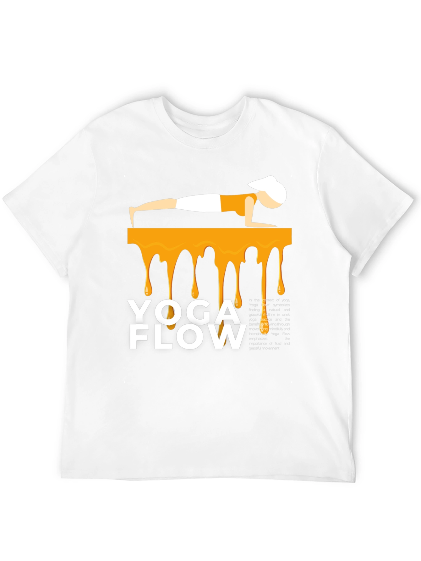 Yoga Flow Graphic Tee - Black Cotton Blend