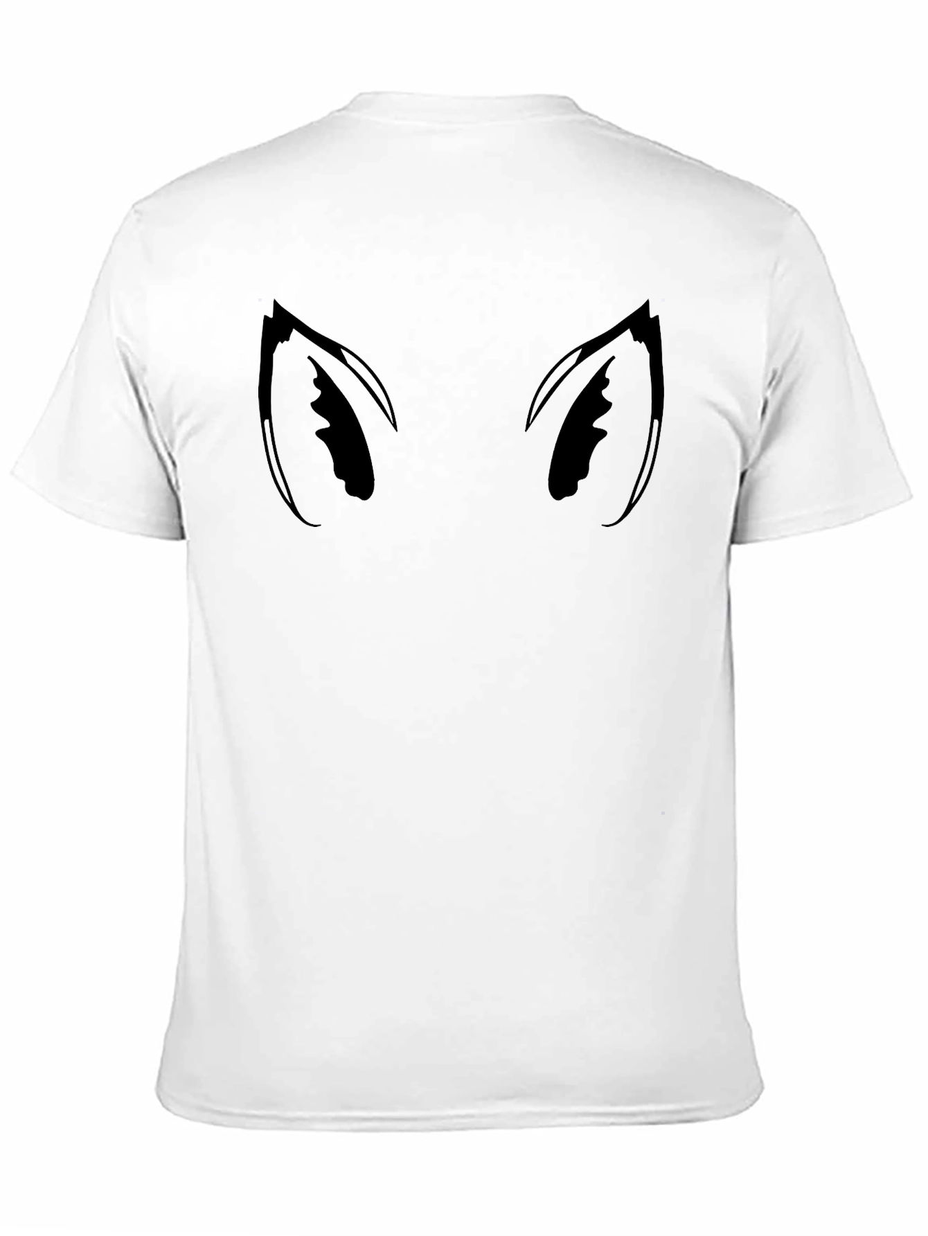 Cat Eyes Graphic Tee - Black Cotton Blend