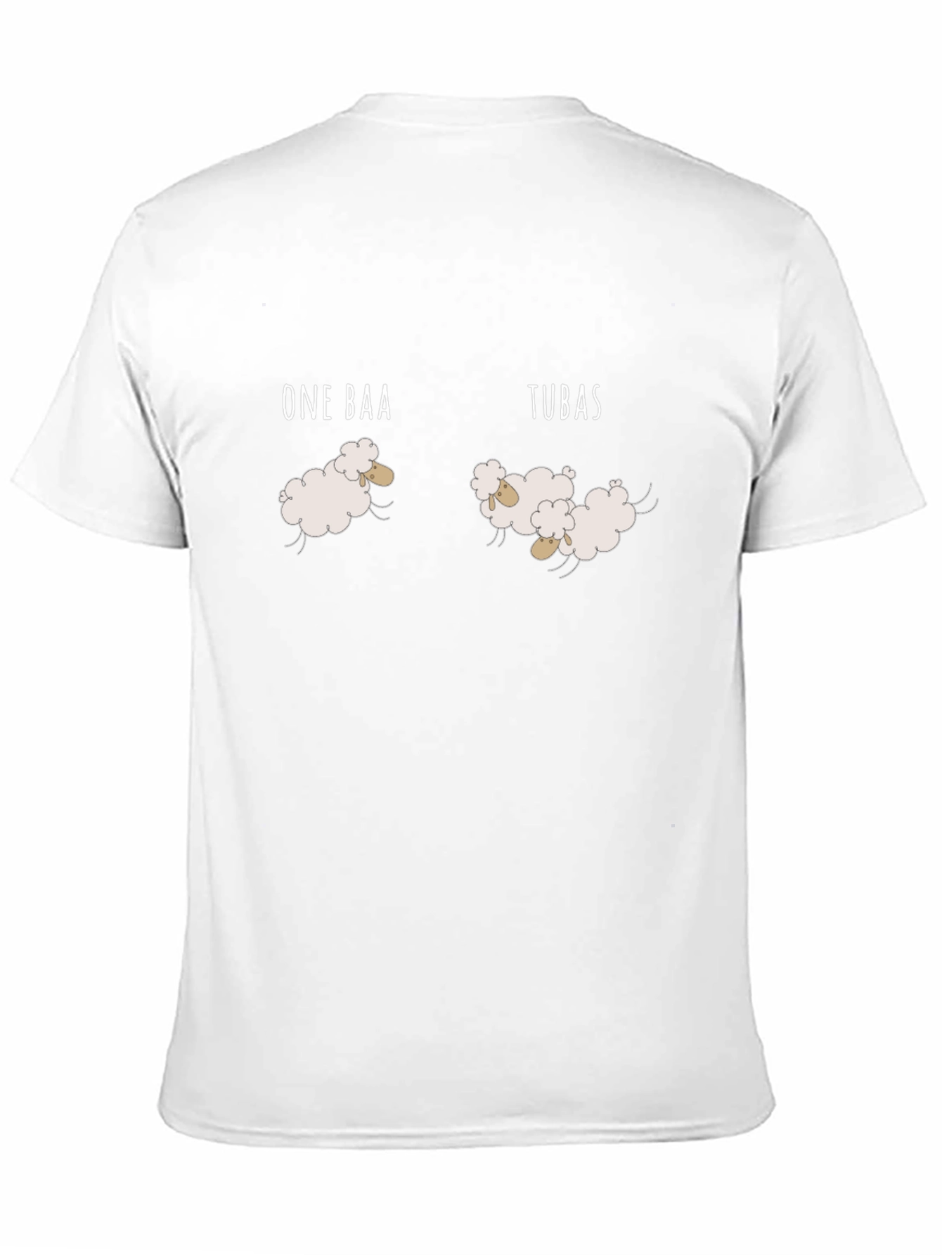 One Baa Two Baas Sheep Pun T-Shirt