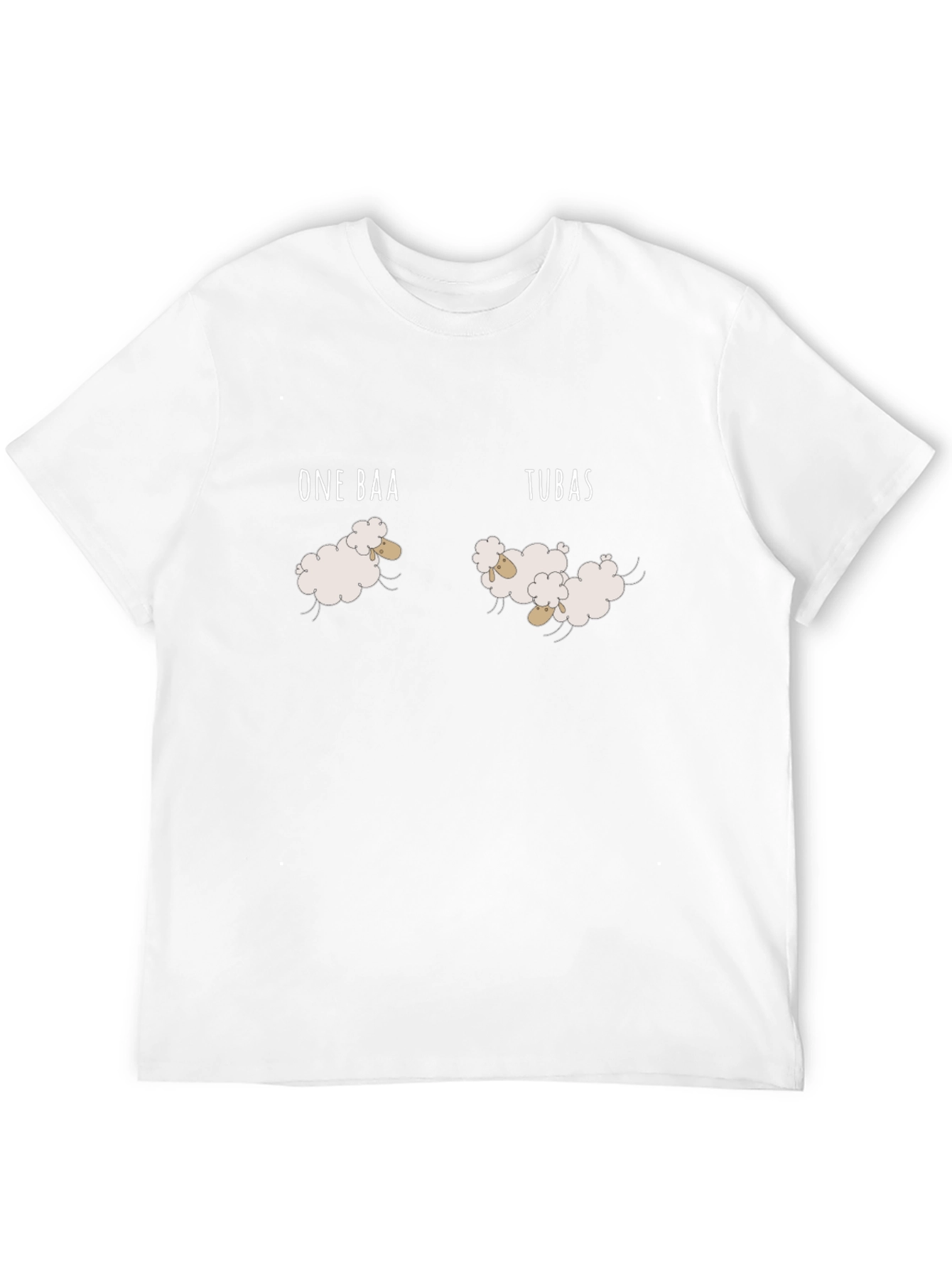 One Baa Two Baas Sheep Pun T-Shirt