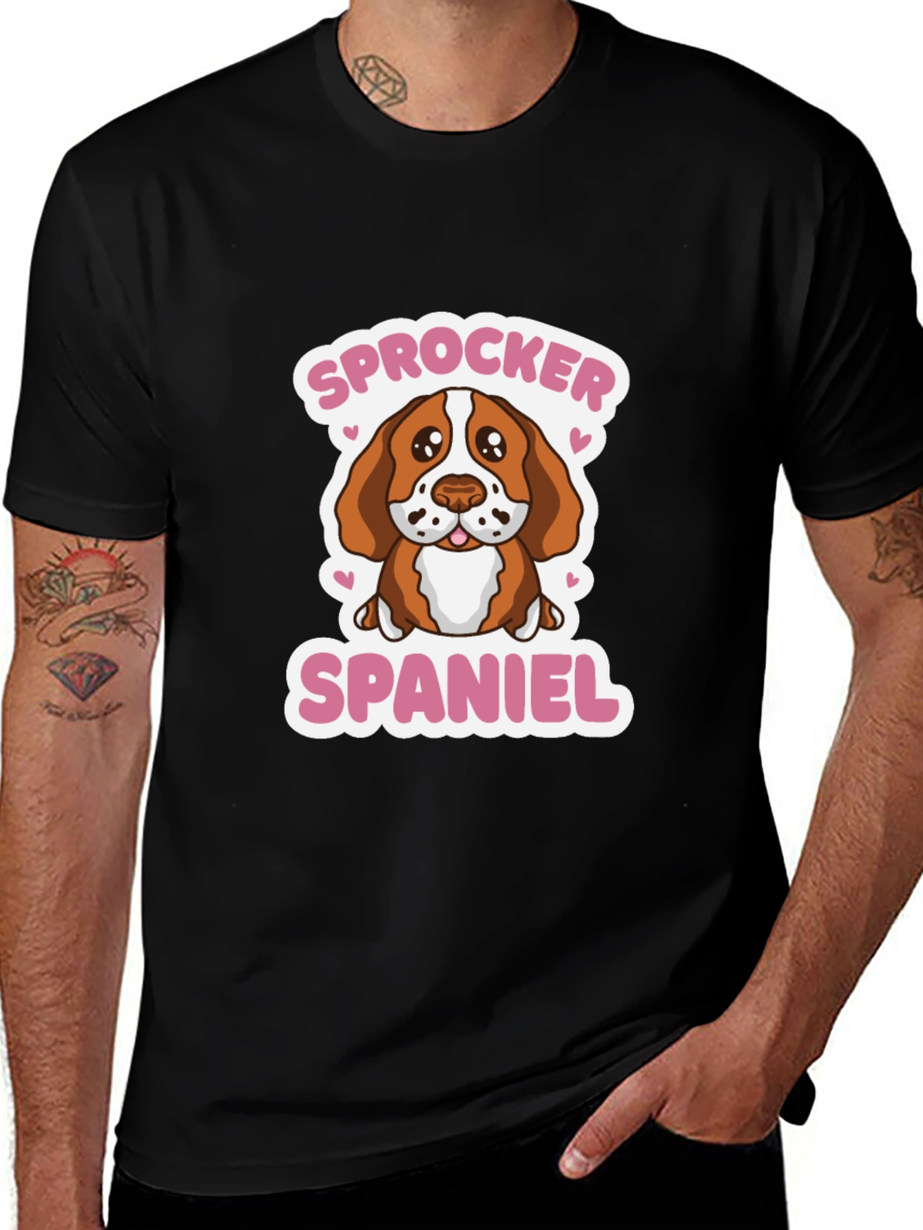 Sprocker Spaniel Dog Graphic Tee - Cute Puppy T-Shirt