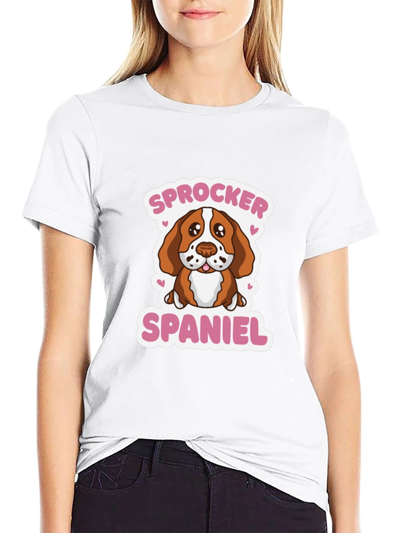 Sprocker Spaniel Dog Graphic Tee - Cute Puppy T-Shirt