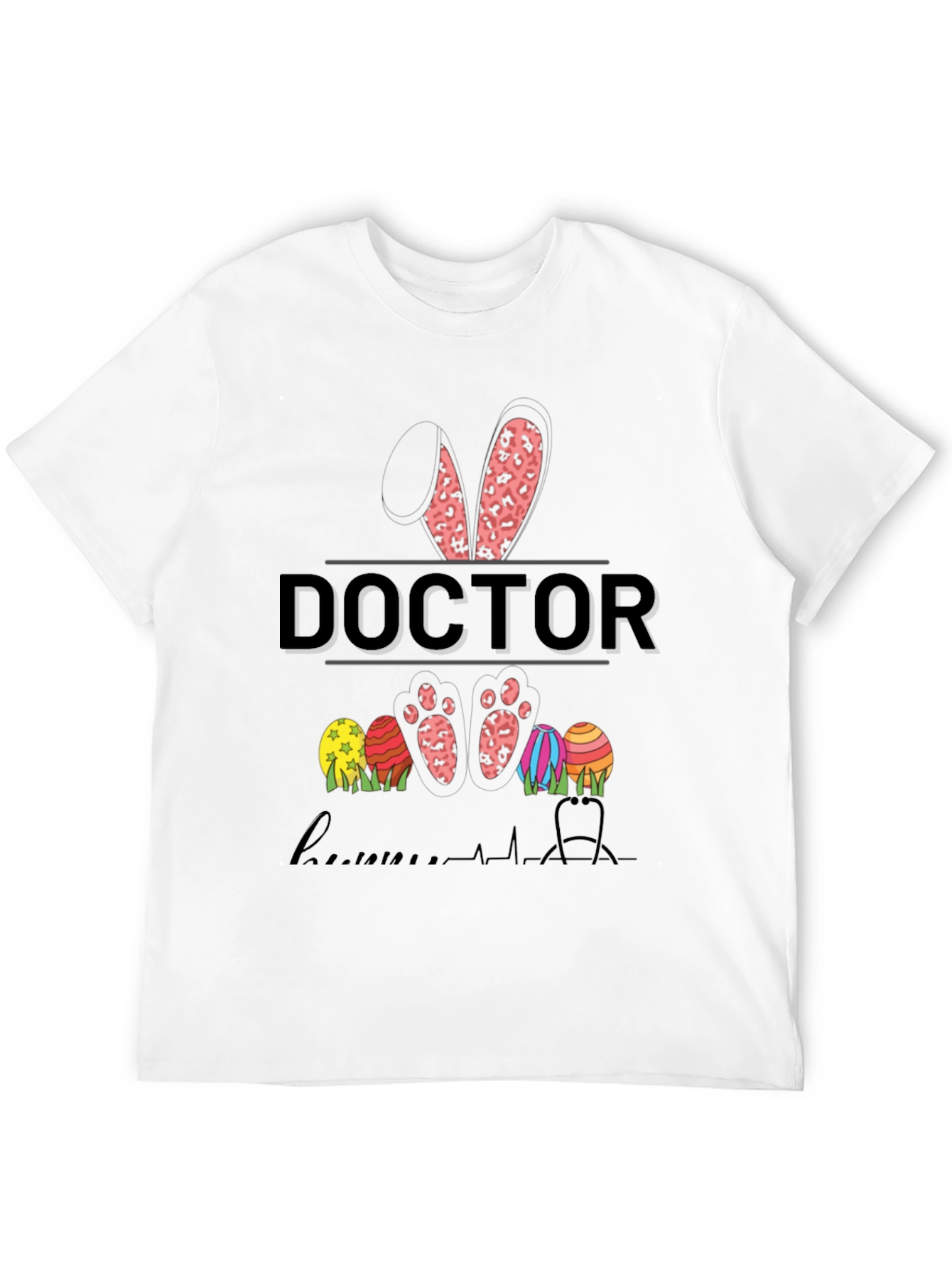 Doctor Easter Bunny Leopard Print Shirt