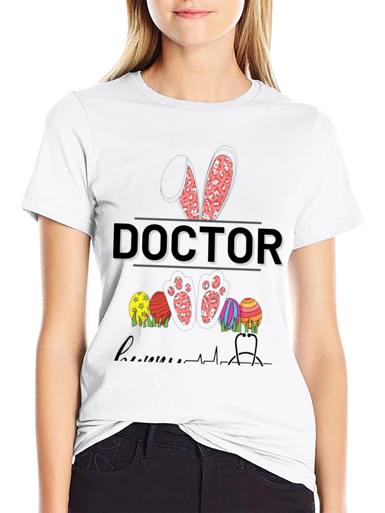 Doctor Easter Bunny Leopard Print Shirt