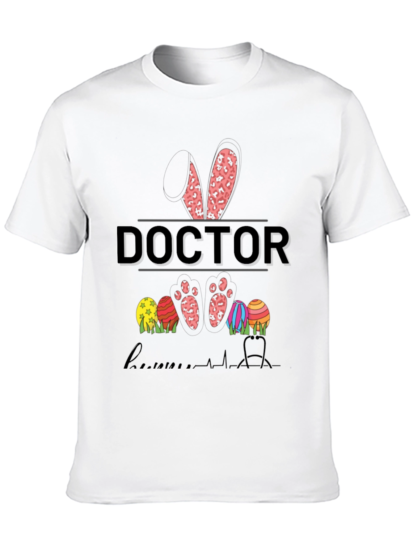 Doctor Easter Bunny Leopard Print Shirt